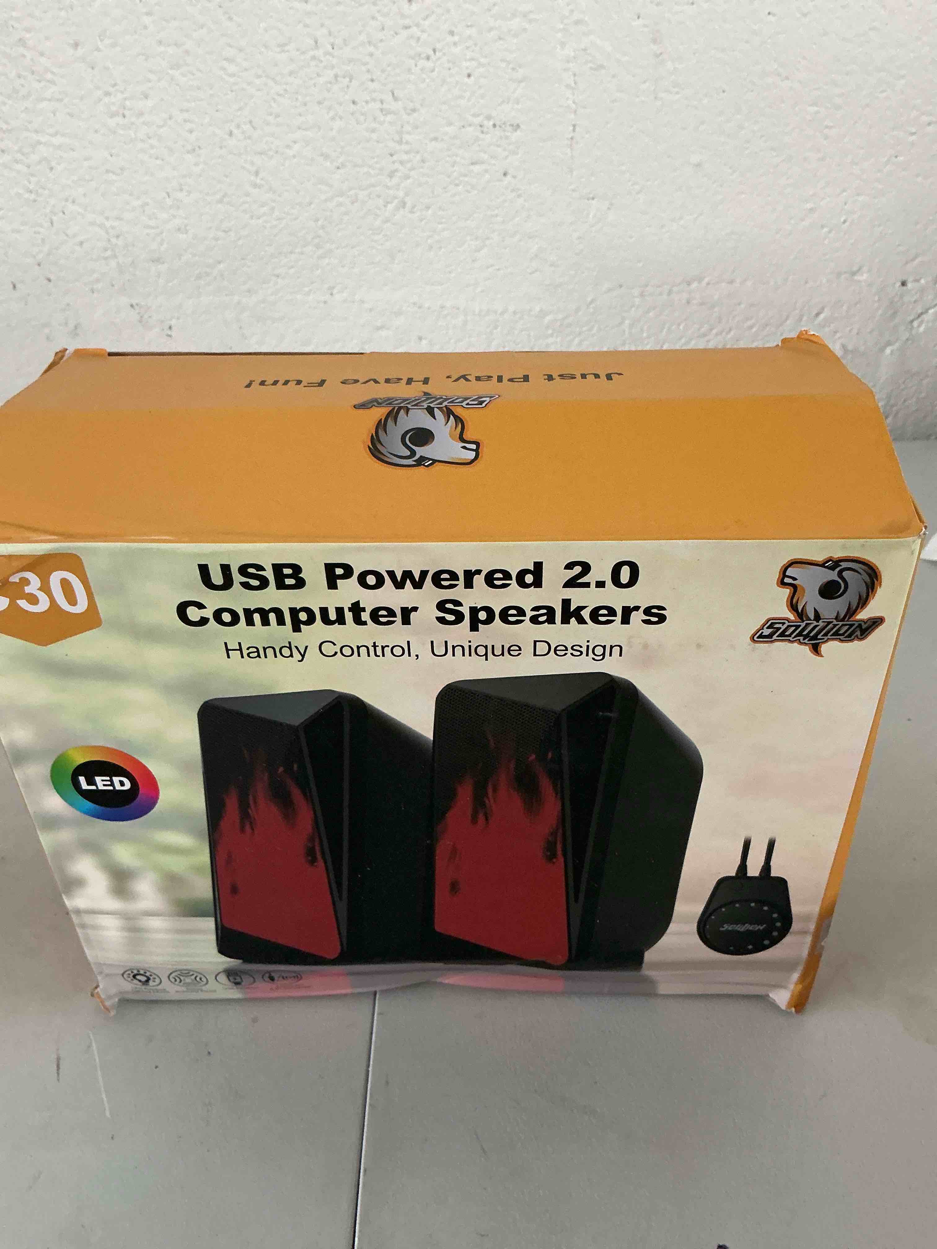 USB Powered 2.0 Computer Speakers Handy Control, Unique Design