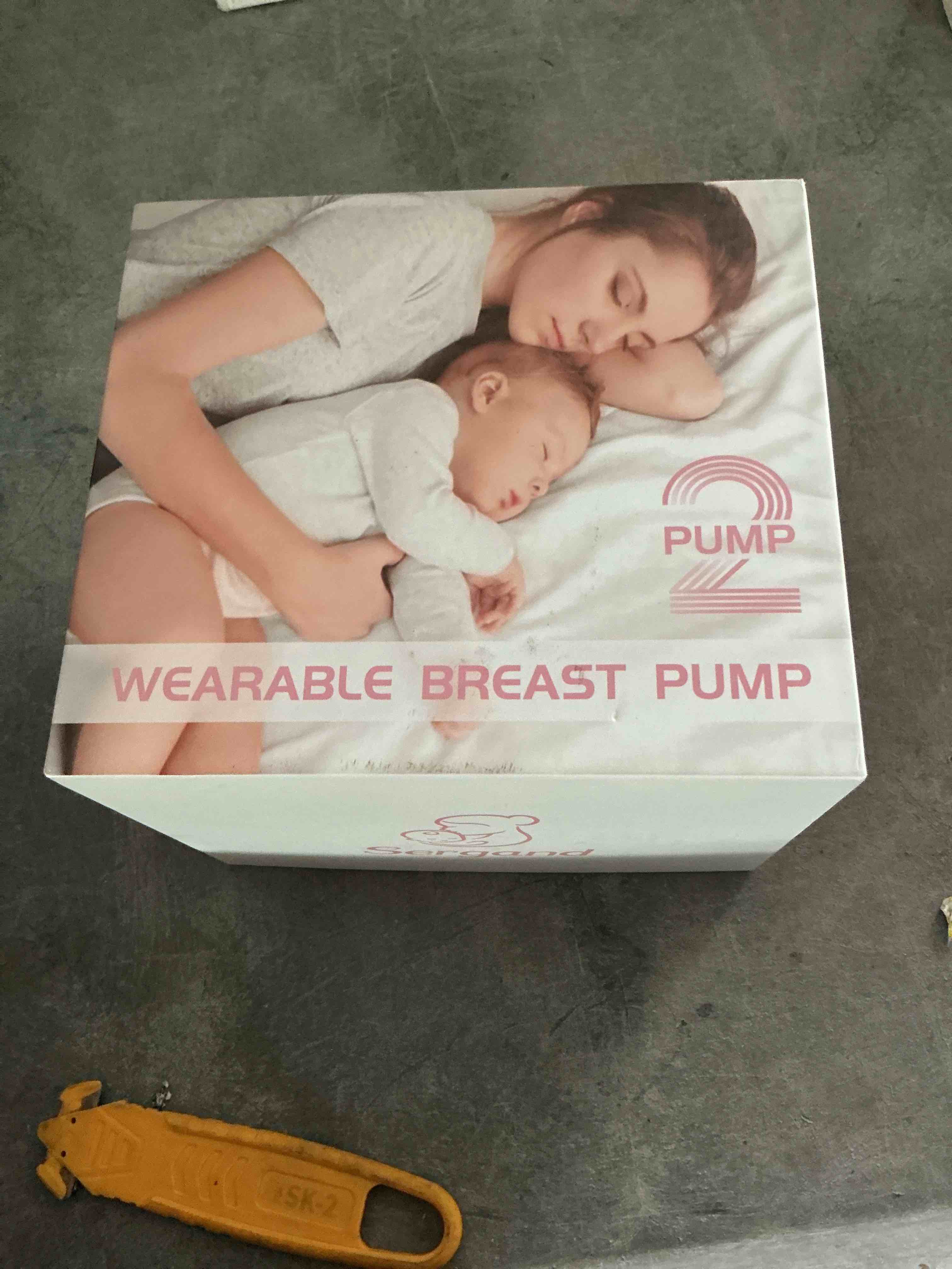 Wearable Breast Pump, 2 Modes & 9 Levels Electric Breast Pump Portable, Double Hands Free Breast Pum