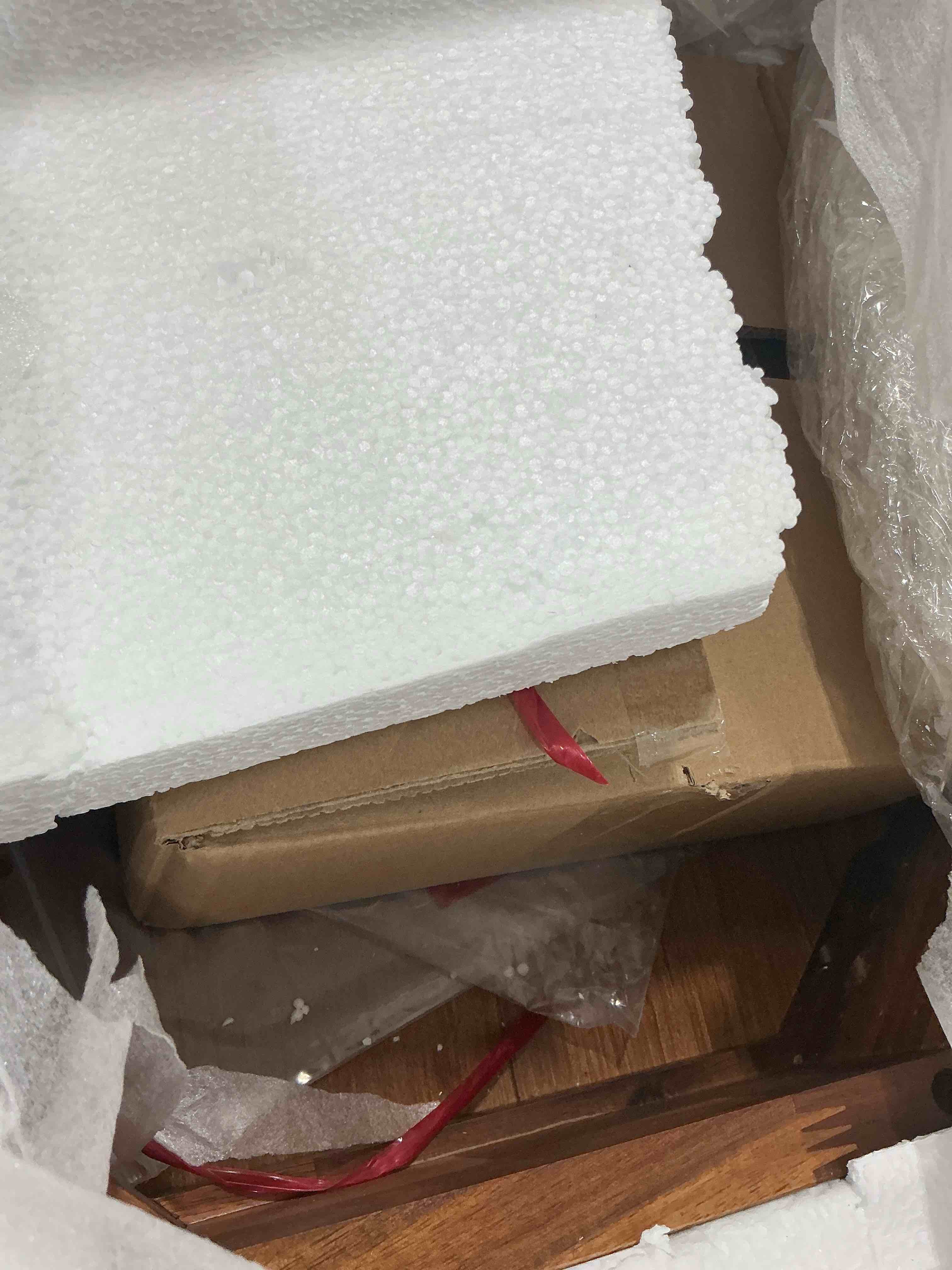 Condition photo showing New/Like New for simplihome warm shaker solid wood 20 inch wide rectangle transitional end side table in light golden brown for the living room and bedroom end table - flat panel light golden brown 20 inch