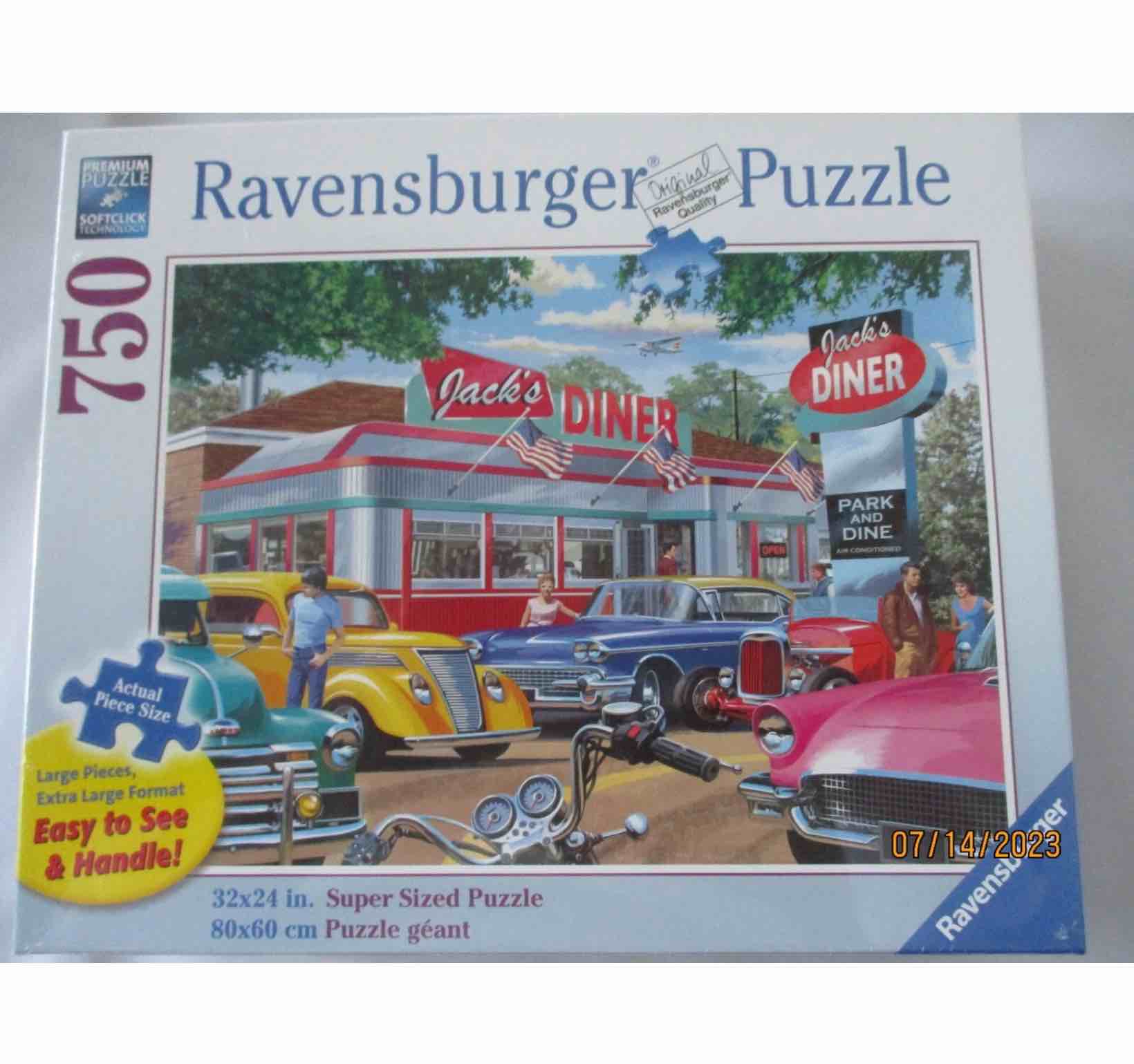 ravensburger jacks diner new sealed jigsaw puzzle 32x24