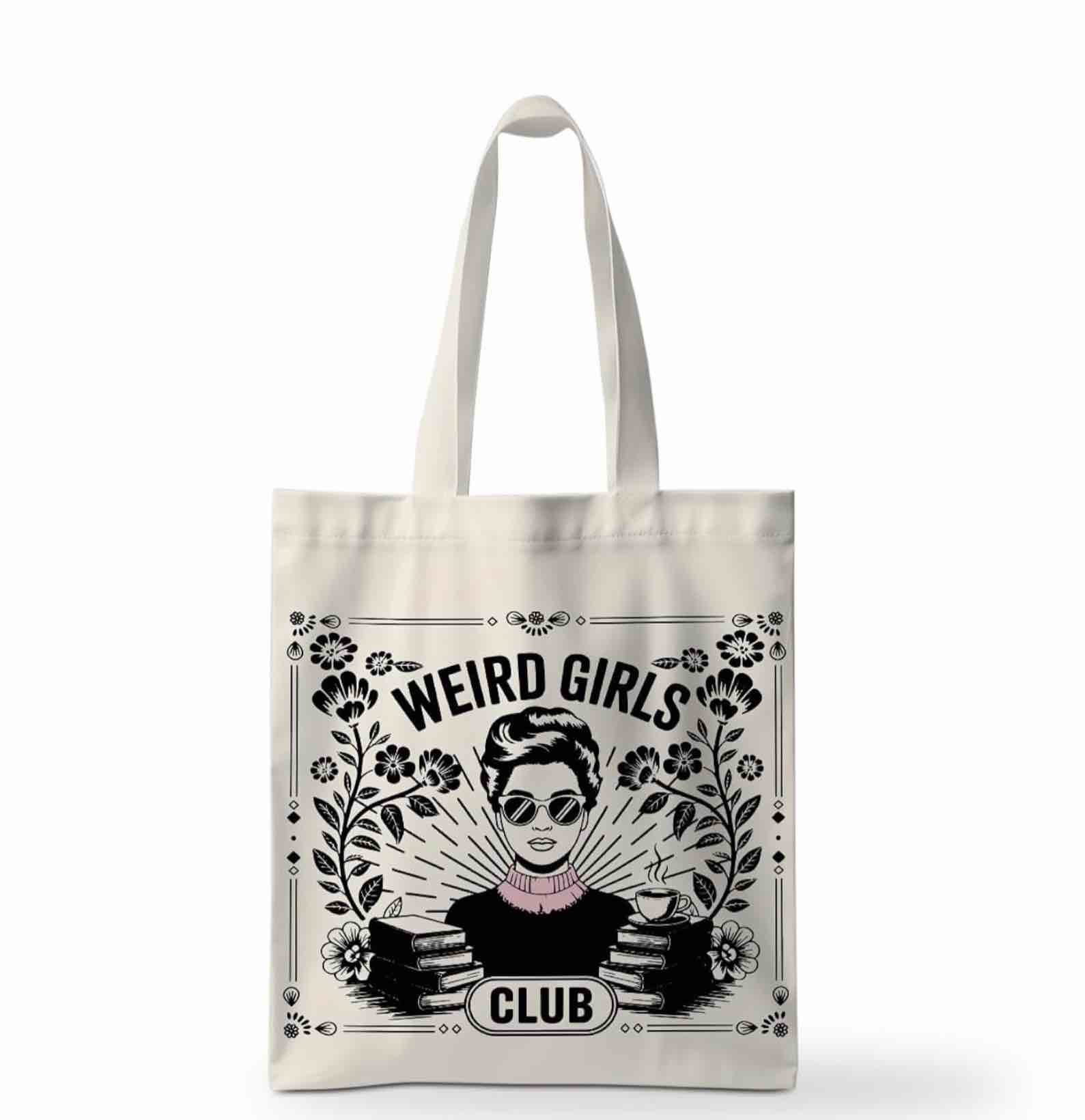 zhamen canvas tote bag for women, weird girls tote bag, reusable grocery bags, large capacity portable travel bags