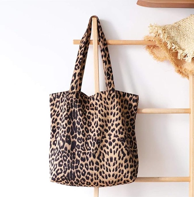Condition photo showing New/Like New for leopard shoulder bag soft large tote purse handbag travel satchel for women