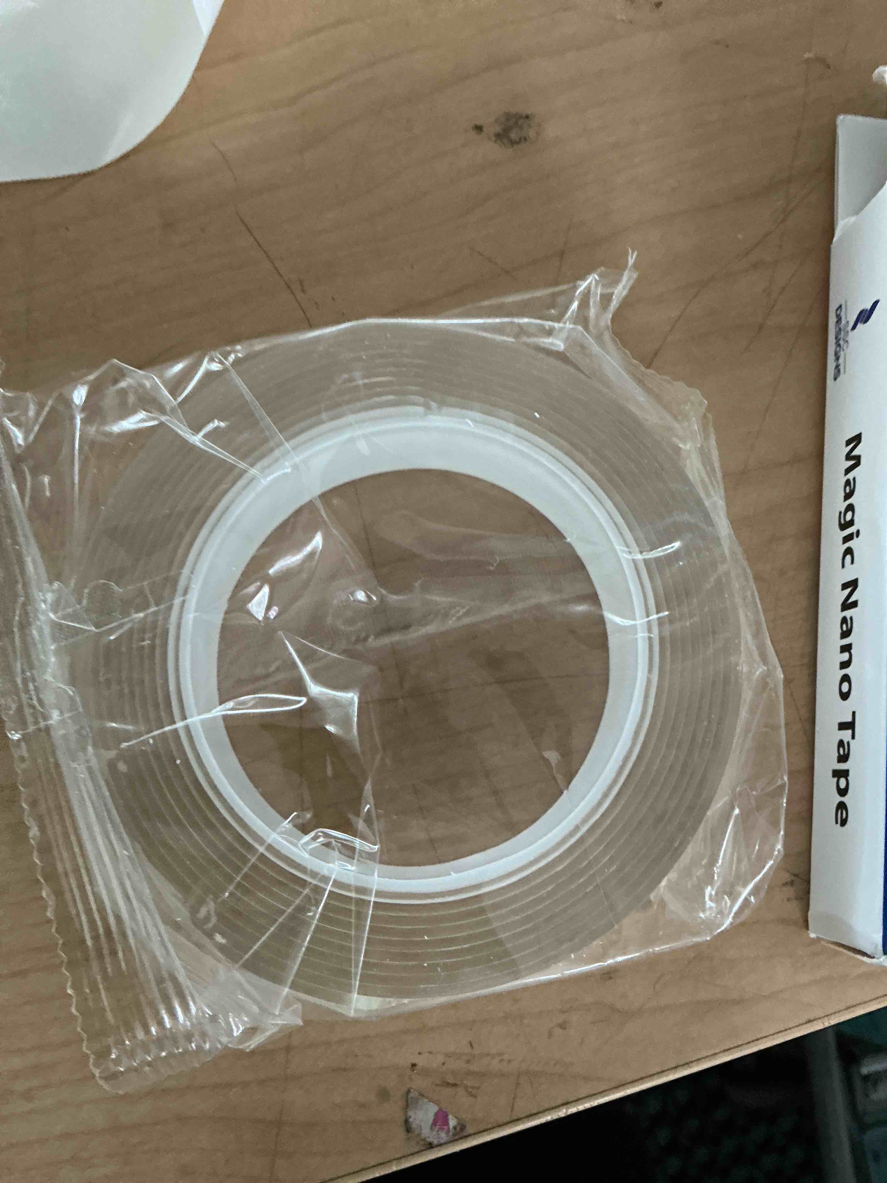 Condition photo showing New/Like New for ezlifego double sided tape heavy duty, nano double sided adhesive tape, clear mounting tape picture hanging adhesive strips 120 inches