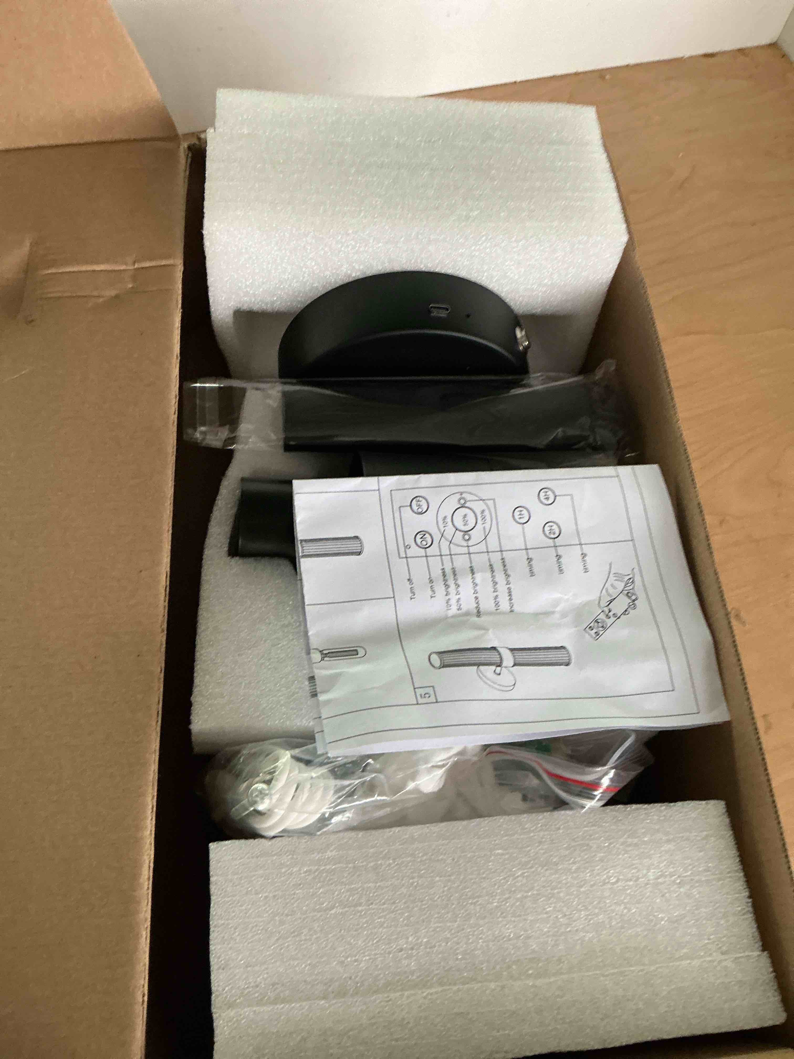 Condition photo showing Good Condition for peel and stick on black battery operated wall sconces set of 1rechargeable magnetic wireless wall lights for bedroom, long picture vanity wall lamps with remote&touch control, 3cct&dimmable sconces - amazon.com