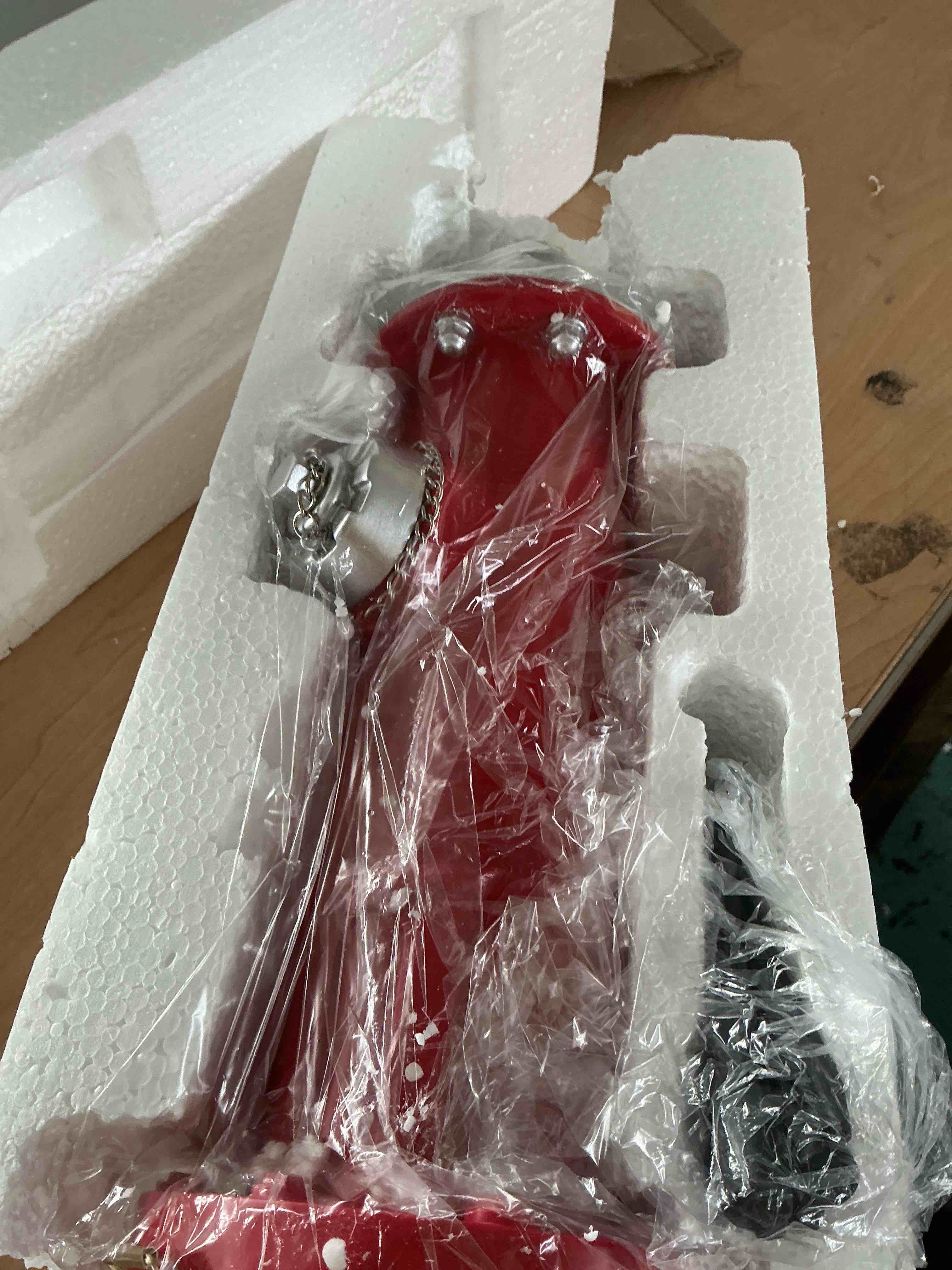 Condition photo showing New/Like New for fire hydrant for dogs to pee on outdoor resin dog pee post yard decor funny fake fire hydrant dog training statue for garden patio lawn ornament backyard decoration for puppies