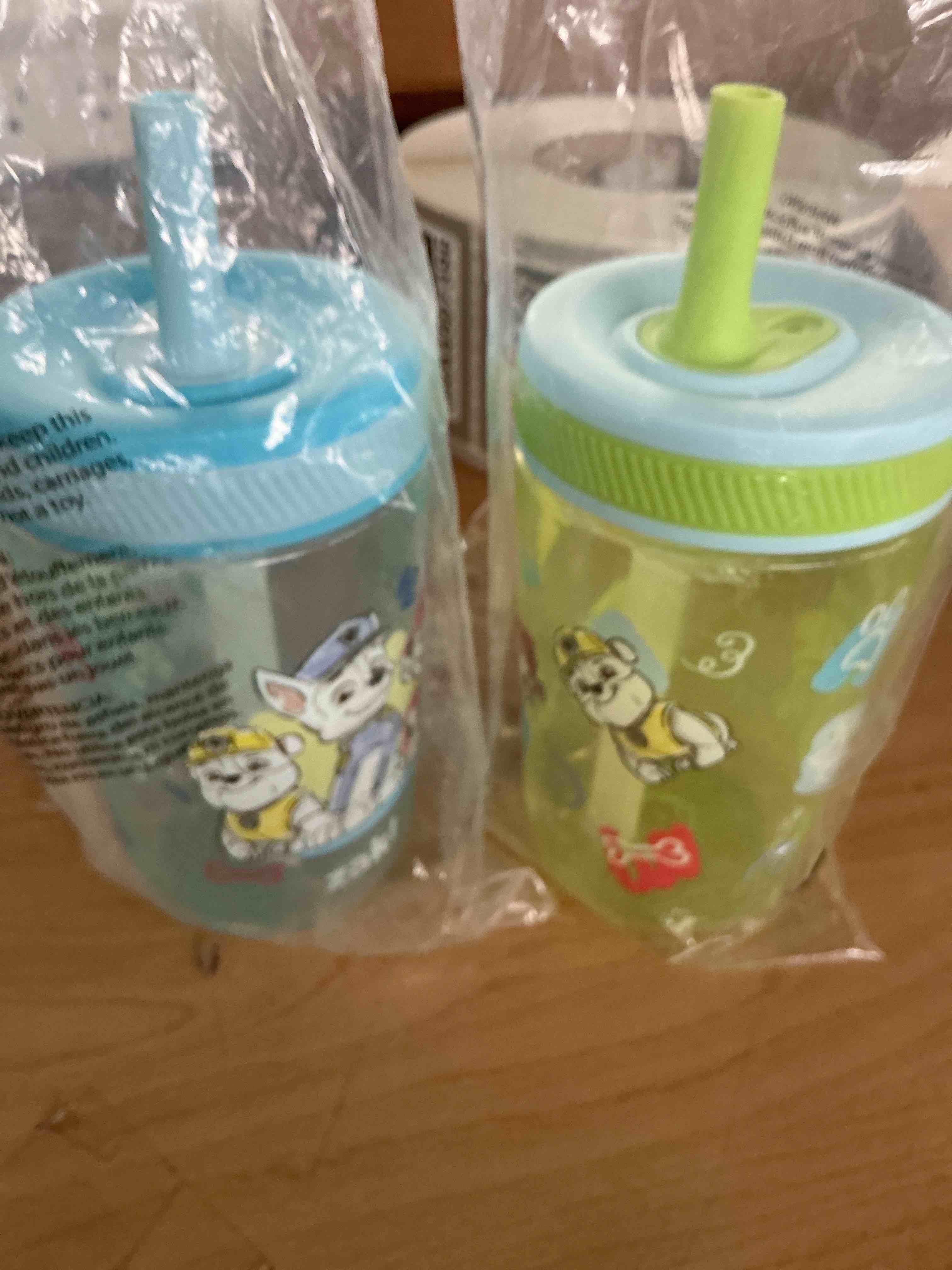 Condition photo showing New/Like New for zak designs paw patrol kelso toddler cups for travel or at home, 15oz 2-pack durable plastic sippy cups with leak-proof design is perfect for kids (chase, marshall, rubble, & more)