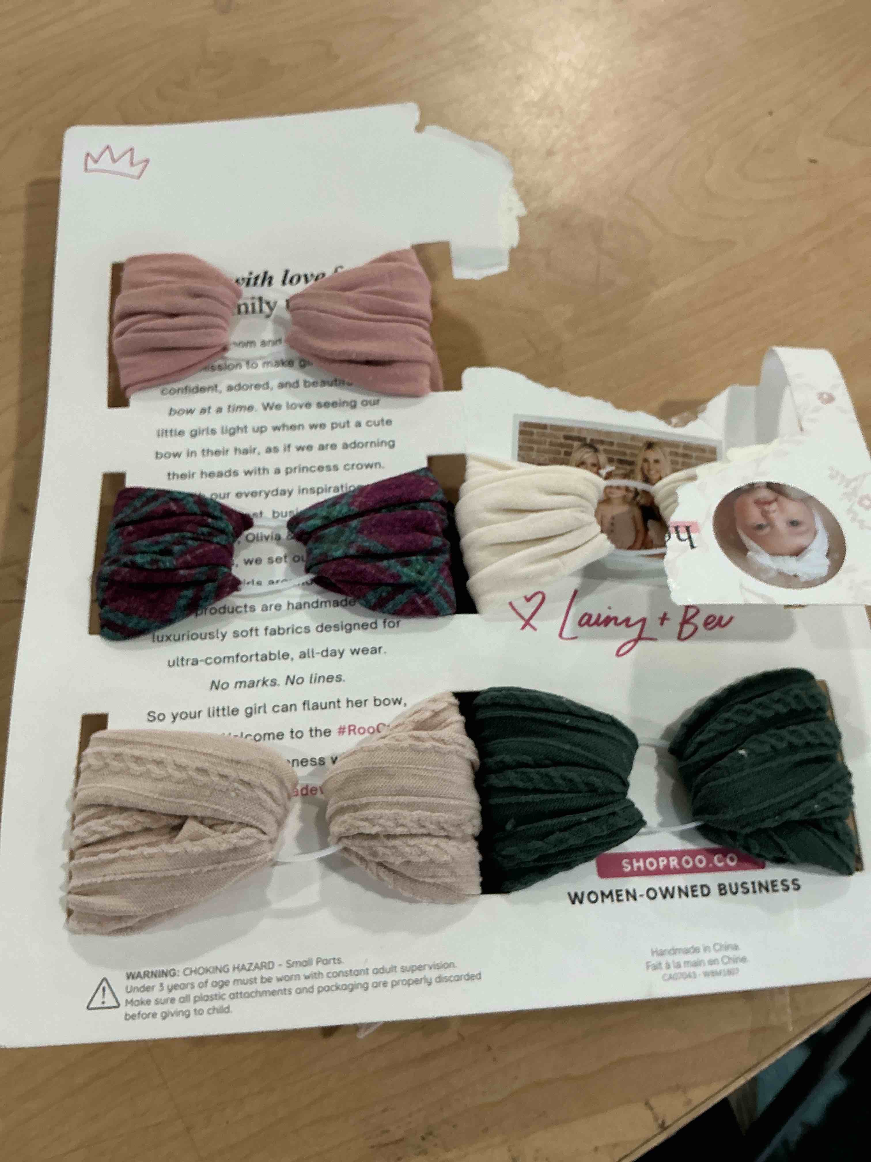 Condition photo showing New/Like New for multicolor headbands for babies