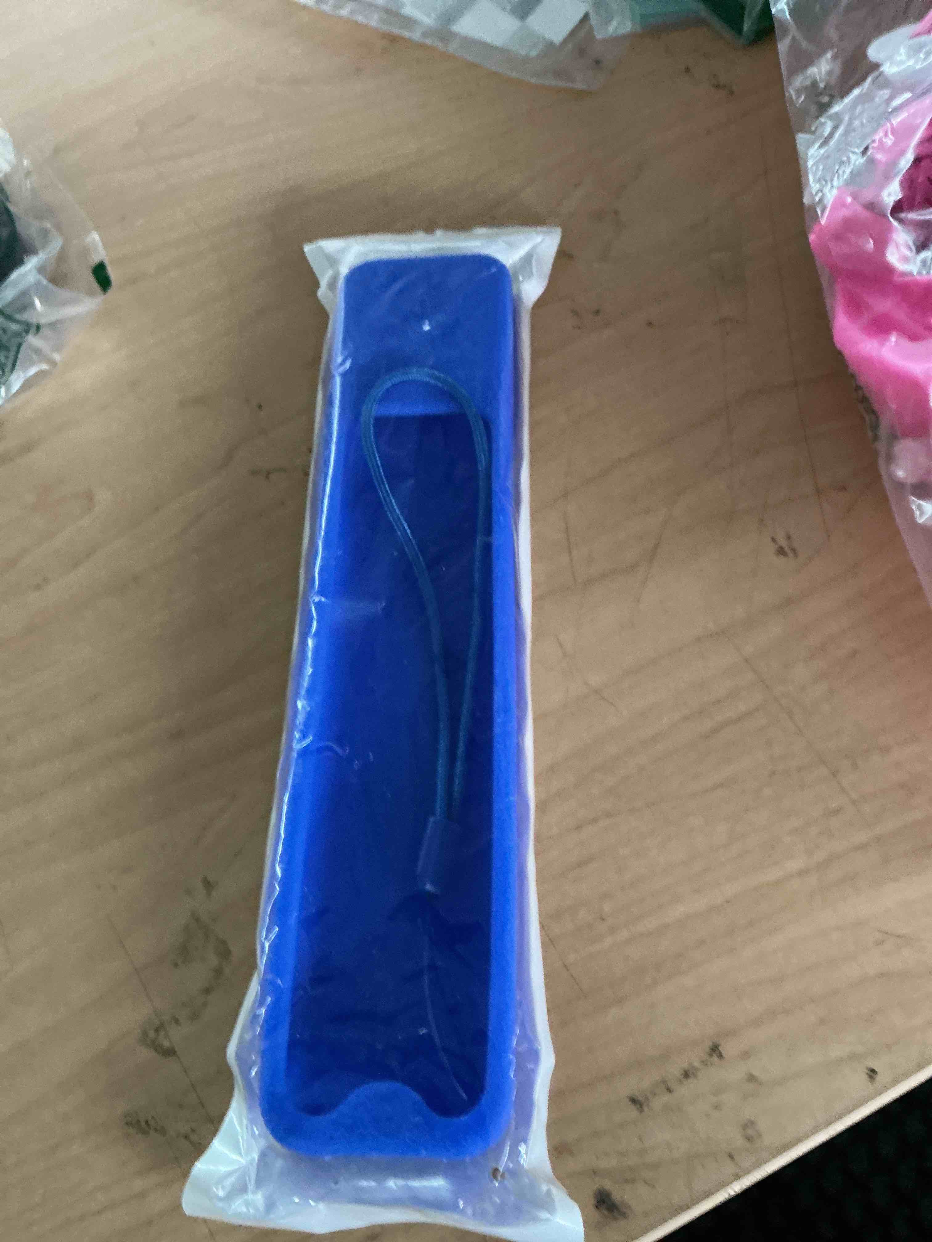 Condition photo showing New/Like New for anti-slip remote case for sony tv rmf-tx621u rmf-tx520u rmf-tx500t rmf-tx621e rmf-tx520e remote controller shockproof washable skin-friendly anti-lost remote cover with loop(blue)