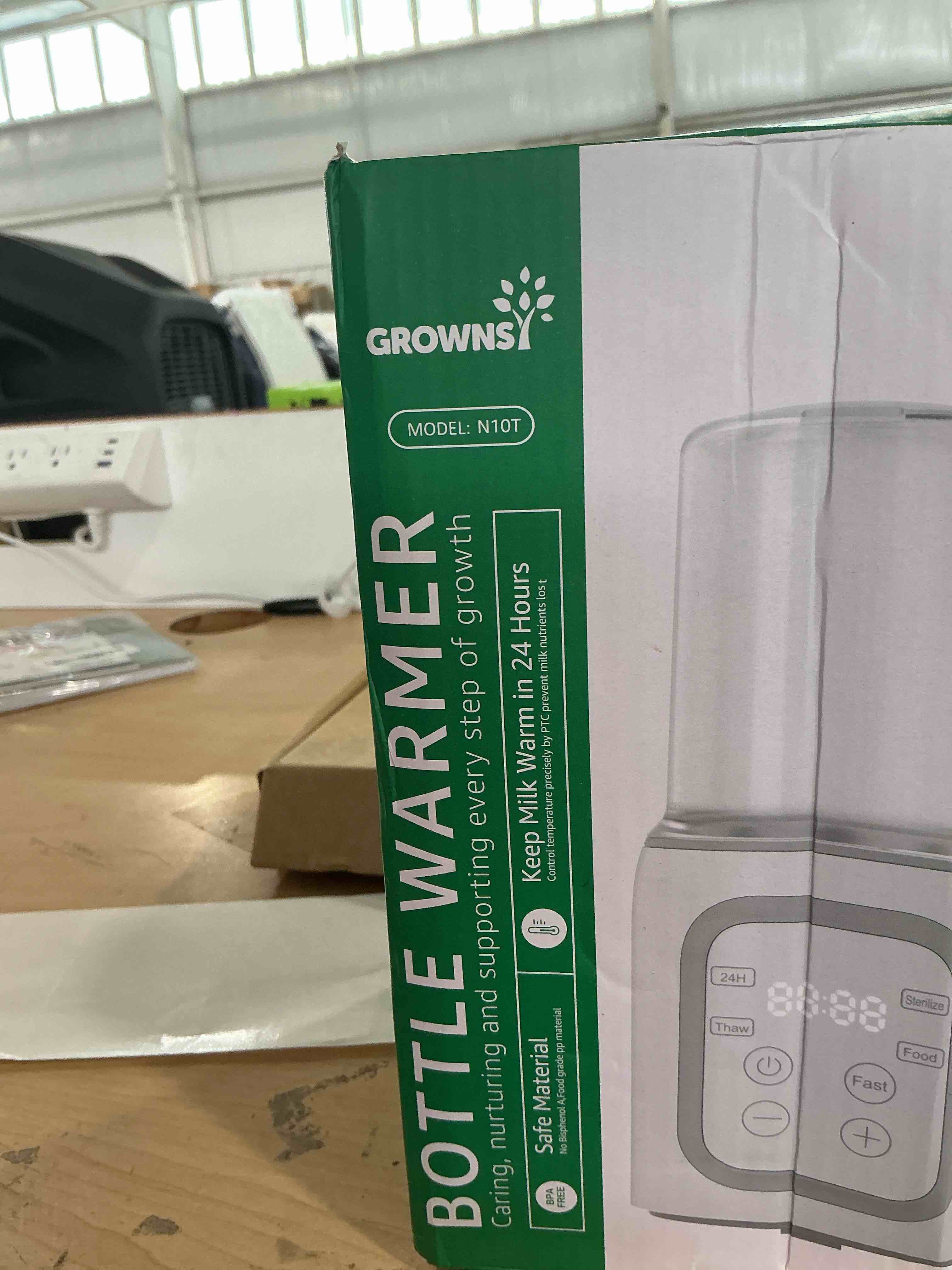 Condition photo showing New/Like New for grownsy 8-in-1 og fast bottle warmer with timer, blue | fast & even heating, nutri-preserve, safe material, precise temp, easy operation, multi-use bottle warmer for all feed stages