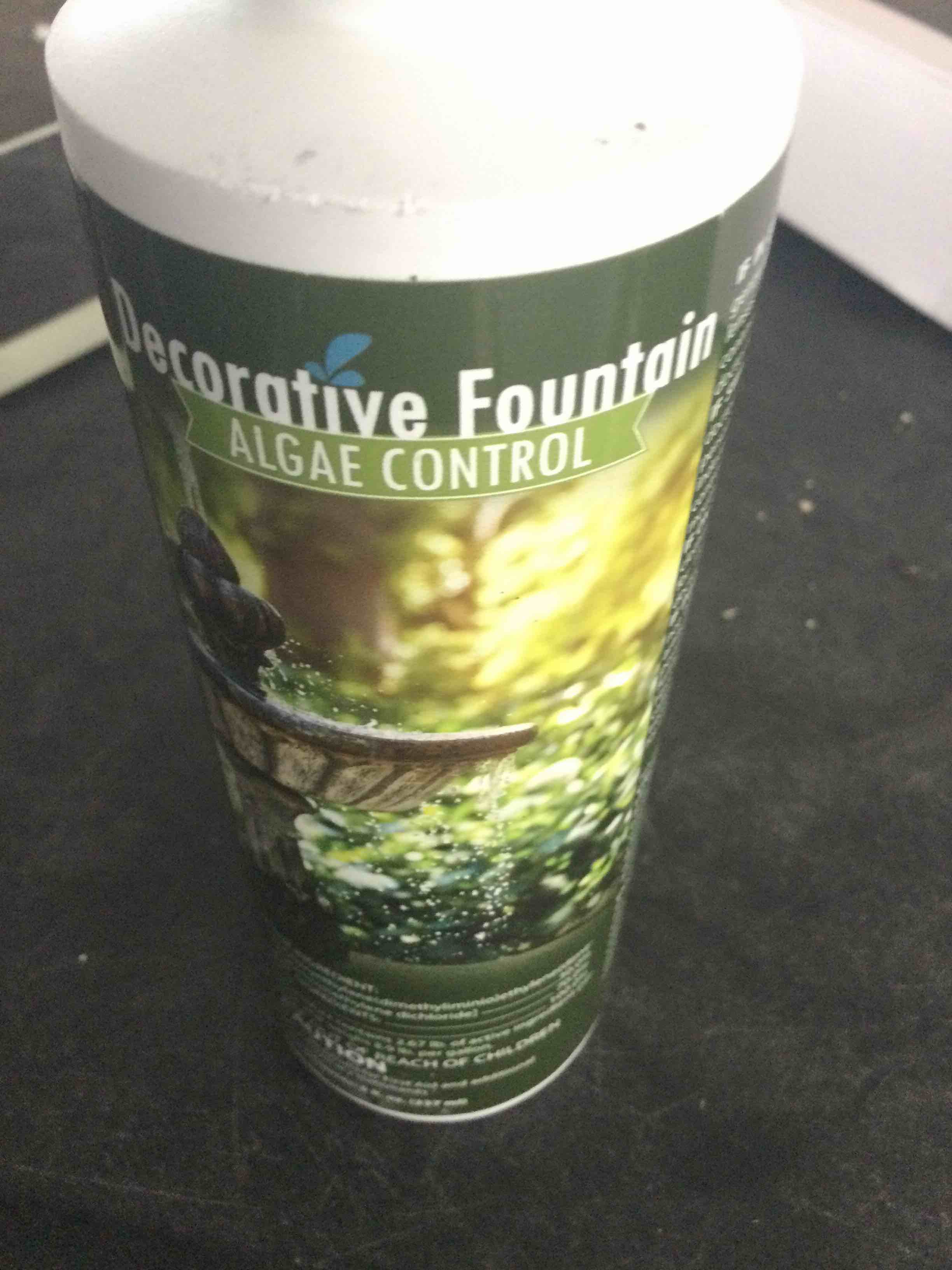 Condition photo showing New/Like New for fountain algaecide and clarifier - 8oz - kills and inhibits all types of algae growth, formulated for small ponds and water features, treats up to 8,000 gallons