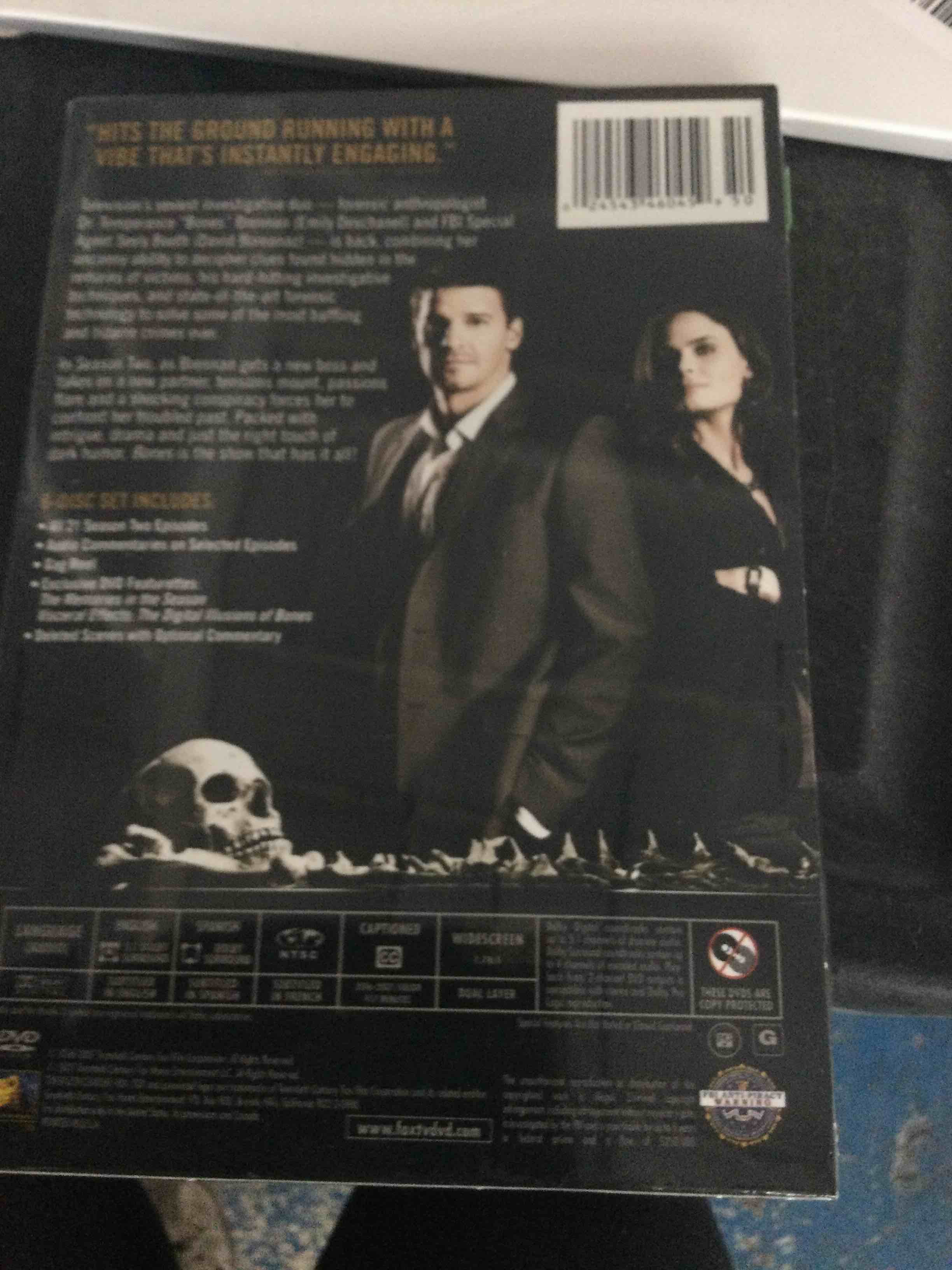 Condition photo showing New/Like New for bones: season two (dvd)