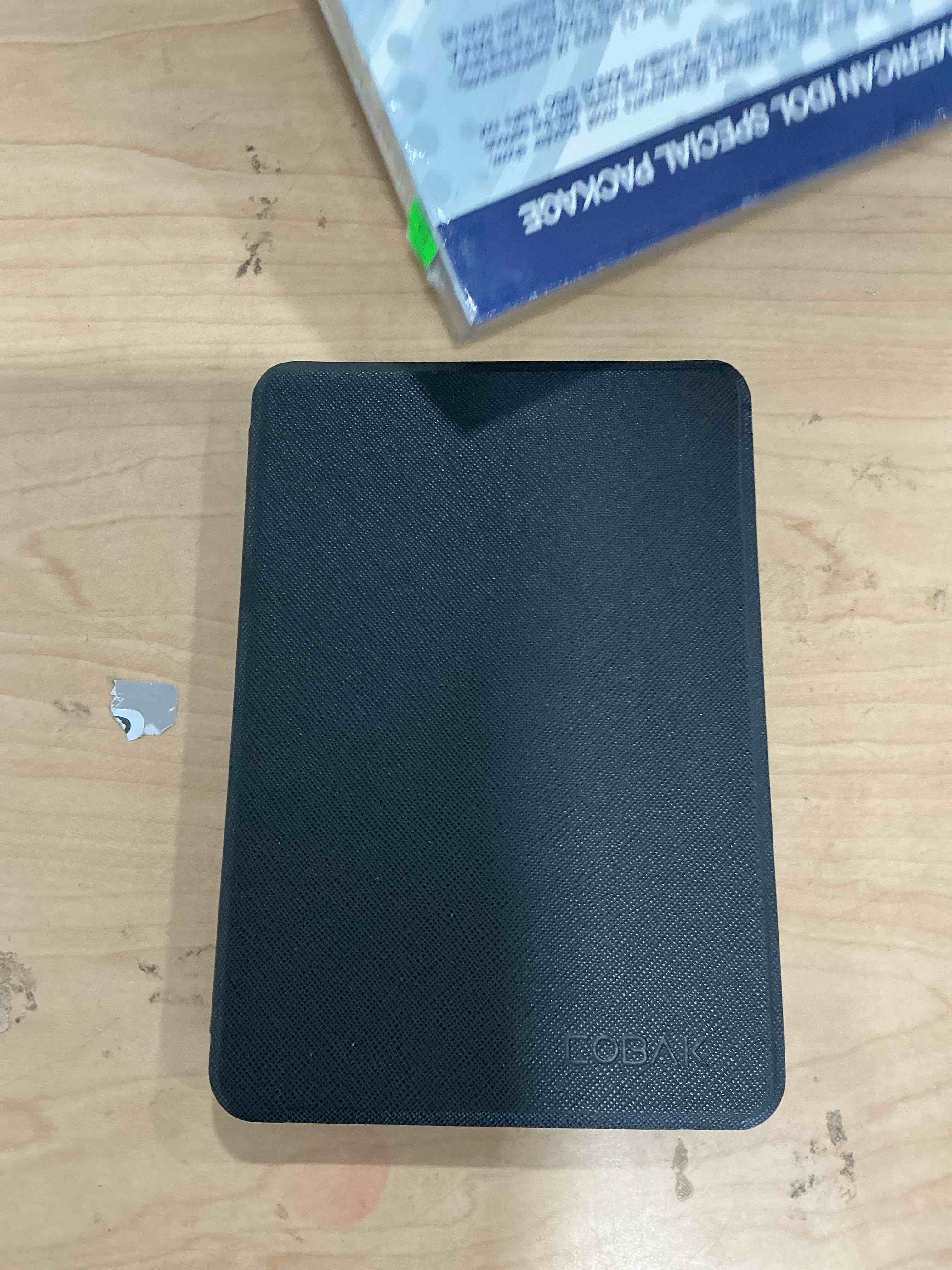 Condition photo showing New/Like New for cobak case for all new 6 inch e-reader 2024 and 2022 (11 generation) - pu leather smart cover, auto sleep and wake, not compatible with kobo clara.black pebbled