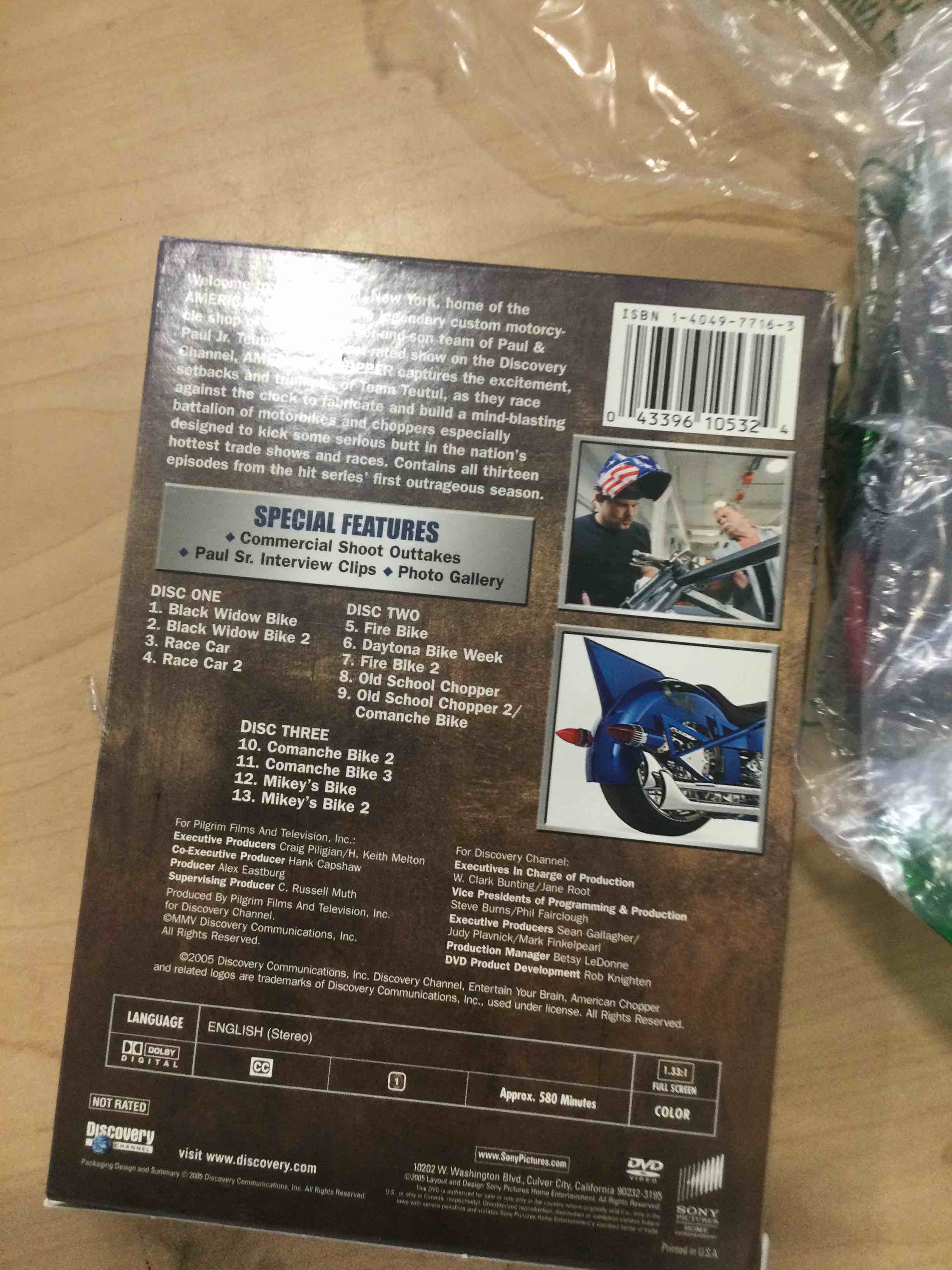 Condition photo showing New/Like New for american chopper the series - first season