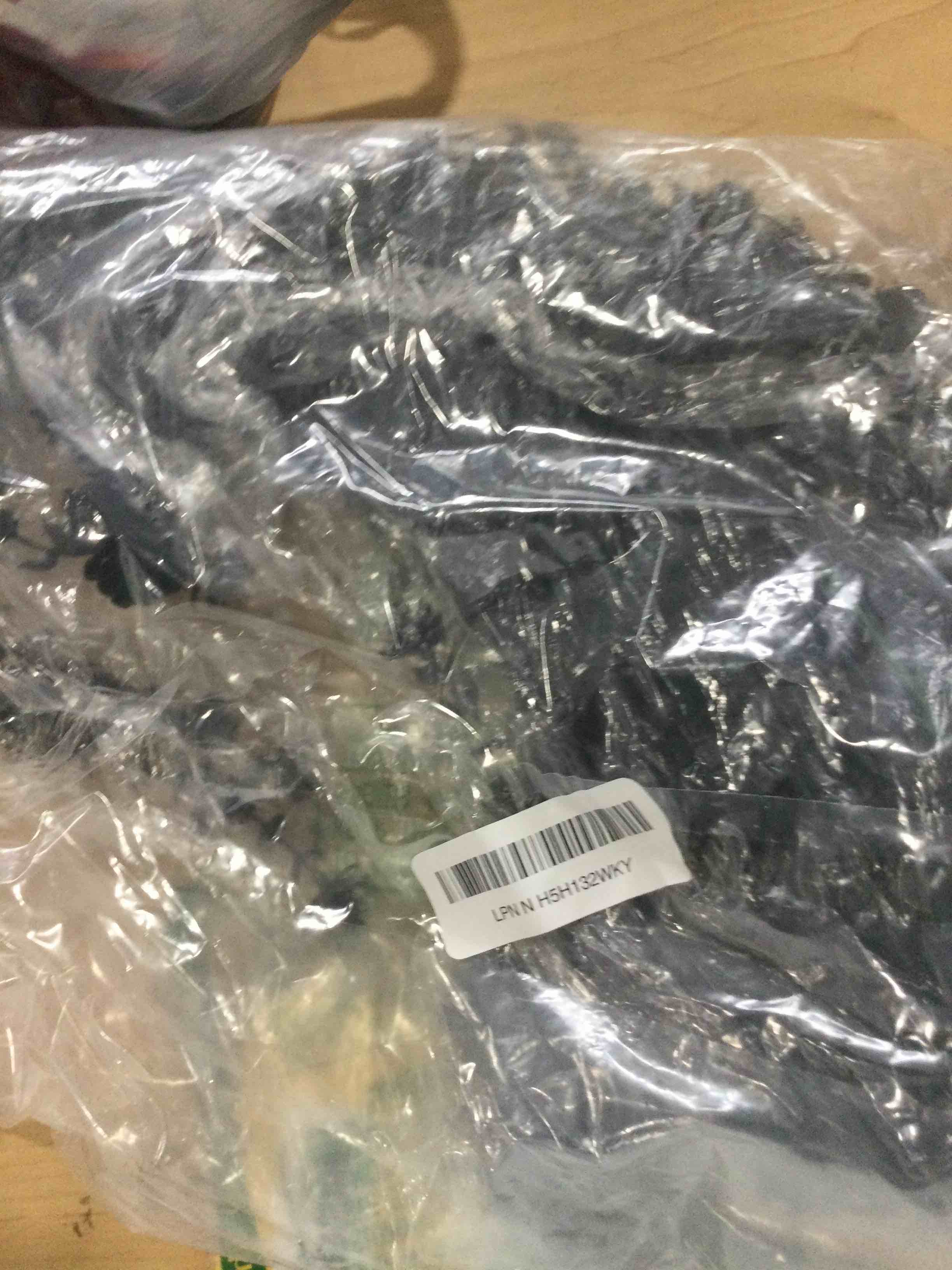 Condition photo showing New/Like New for recutms black hanging flowers faux hanging plants black artificial hanging plant fake greenery faux uv resistant hanging vines plant for indoor outdoor wedding halloween party fall wall decor 3 packs black hanging plants