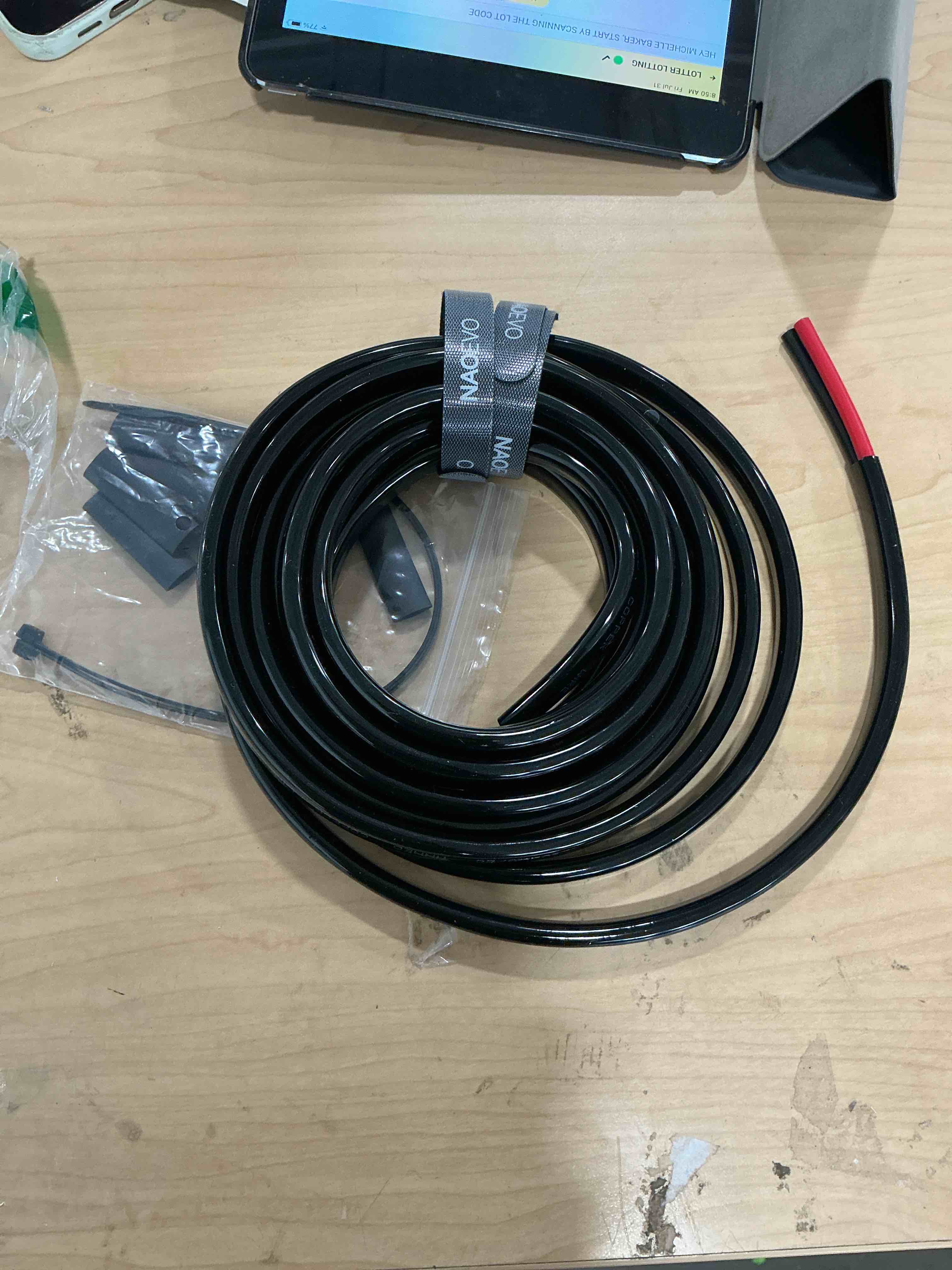 Condition photo showing New/Like New for naoevo 16 gauge wire 2 conductor electrical wire, 16 awg stranded pvc cord, 12v low voltage/tinned copper/flexible cable for automotive wiring, lamp cord, marine cable (15ft) 15ft 2c-16awg