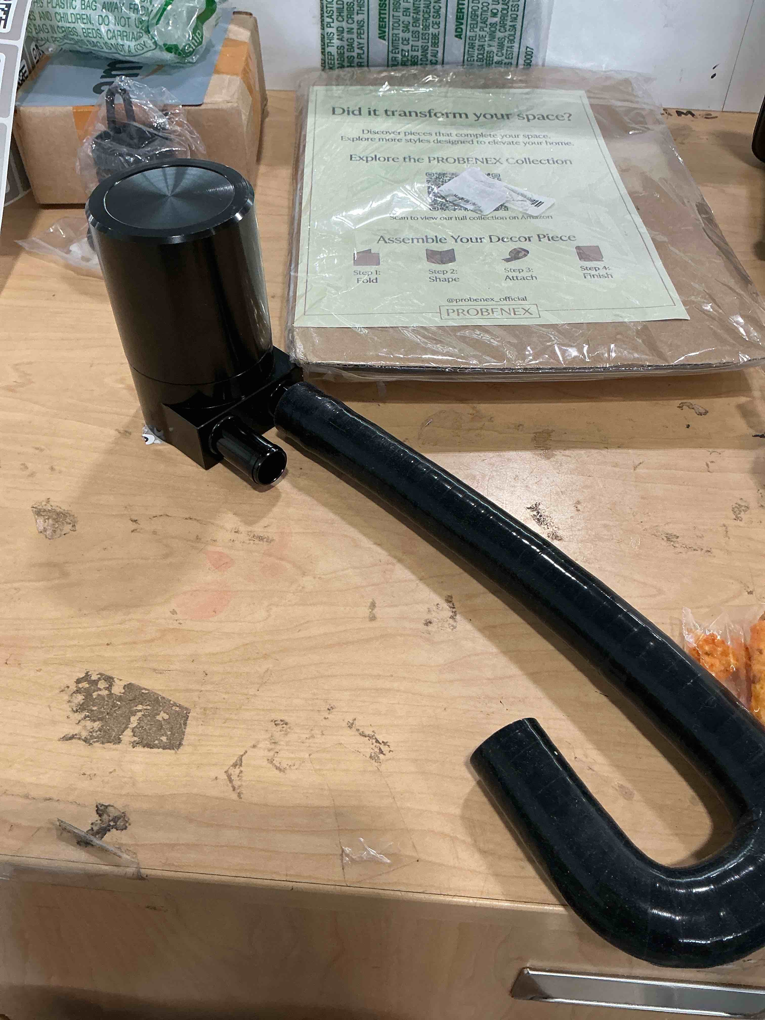 Condition photo showing As Is for rulline reservior oil catch can compatible with bmw n54 335 with silicone radiator hose oil