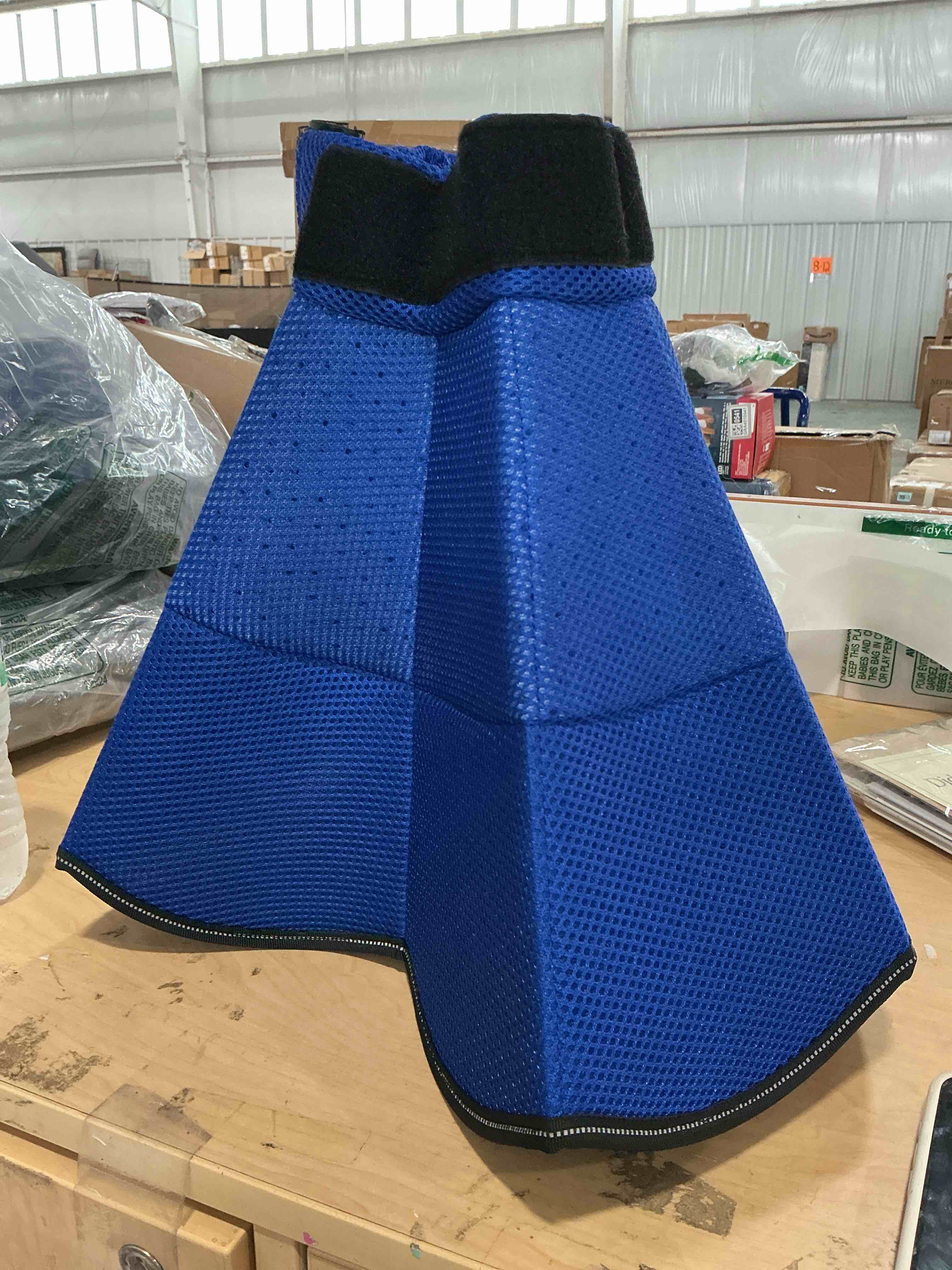 Condition photo showing New/Like New for hard & heavy plastic dog cone collar alternative for extra large dogs (adult lab golden gsd), adjustable elizabethan protective cone for healing, comfortable recovery collar cone of shame anti-lick (large)