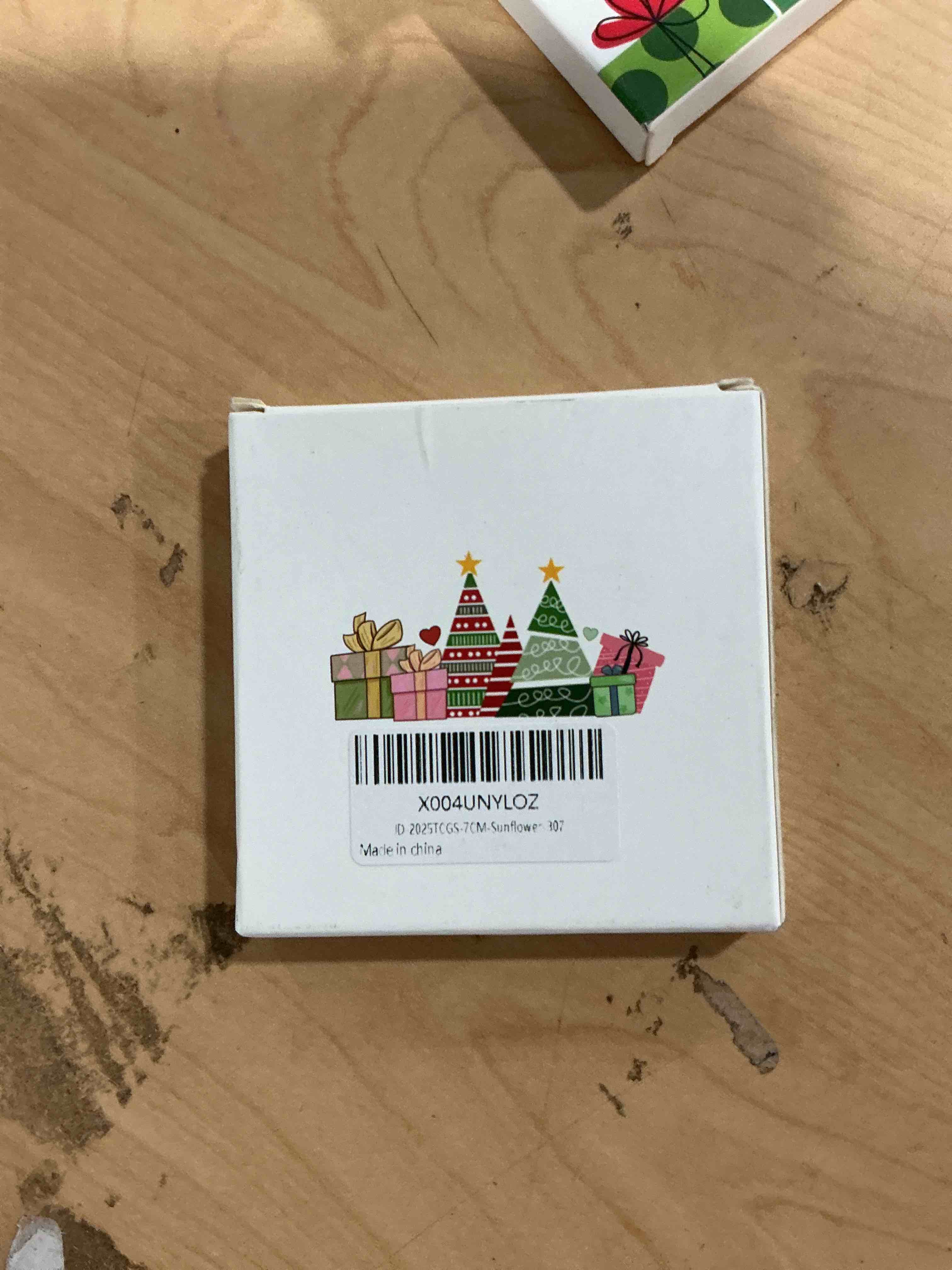 Condition photo showing New/Like New for sunflower christmas ornaments: christmas tree ornaments, holiday decor for sunflower lovers, stocking stuffers, gift ideas, xmas gifts & flower lover gifts sunflowers