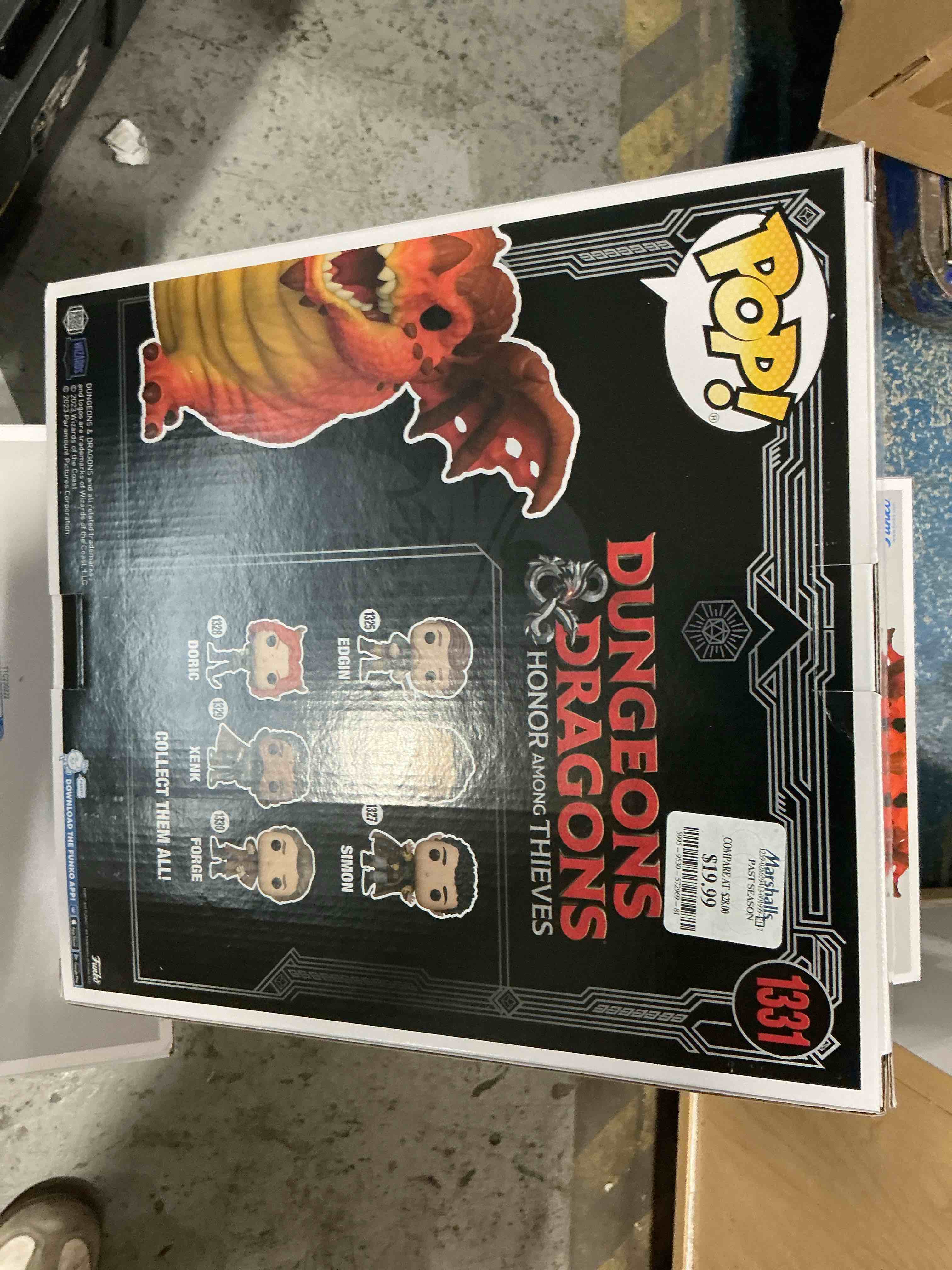 Condition photo showing New/Like New for funko pop! jumbo: dungeons & dragons - red dragon vinyl figure (walmart exclusive)