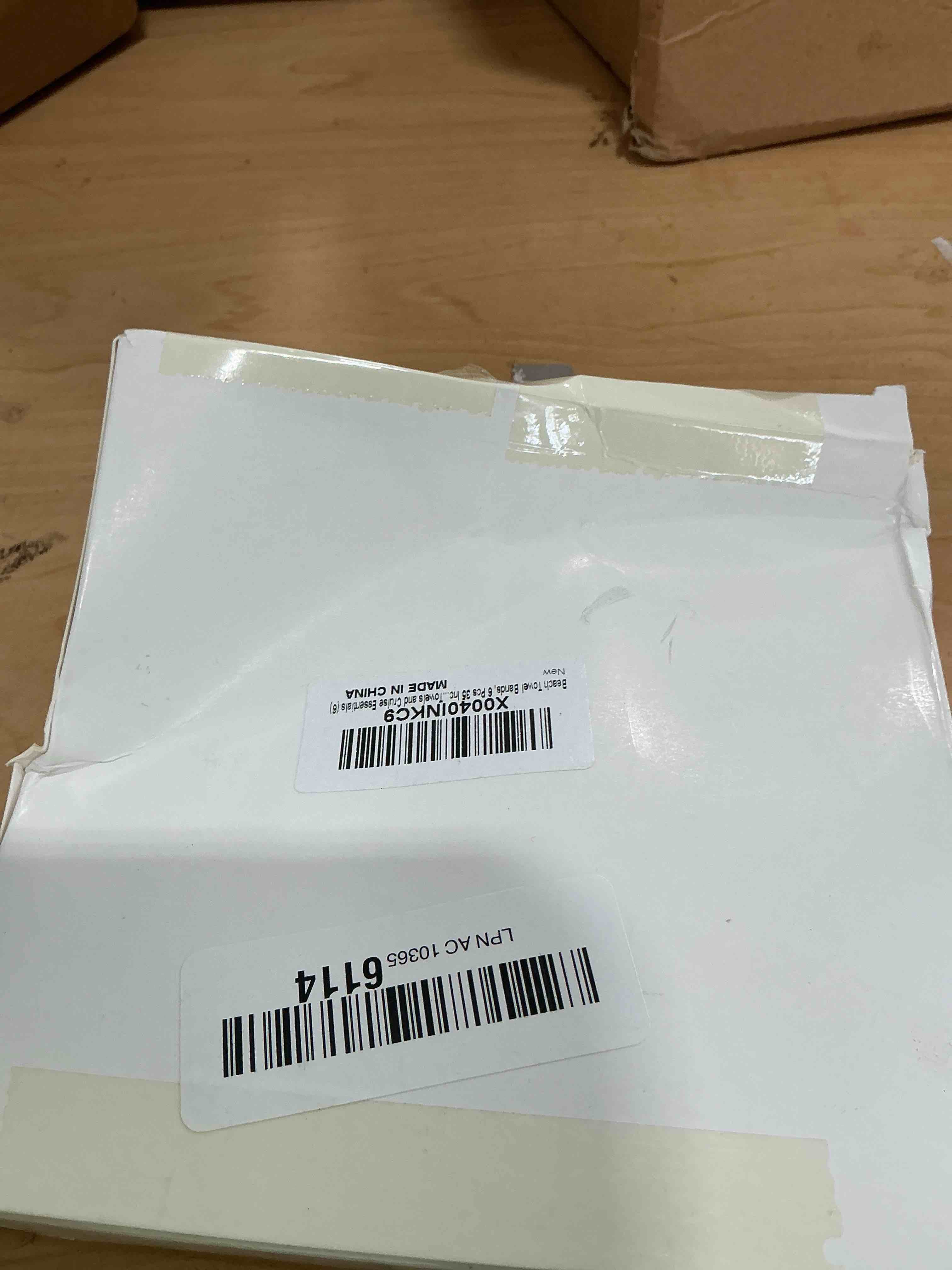 Condition photo showing New/Like New for beach towel bands, 6 pcs 35 inch silicone elastic clips for fastening beach chair towels and cruise essentials (6)