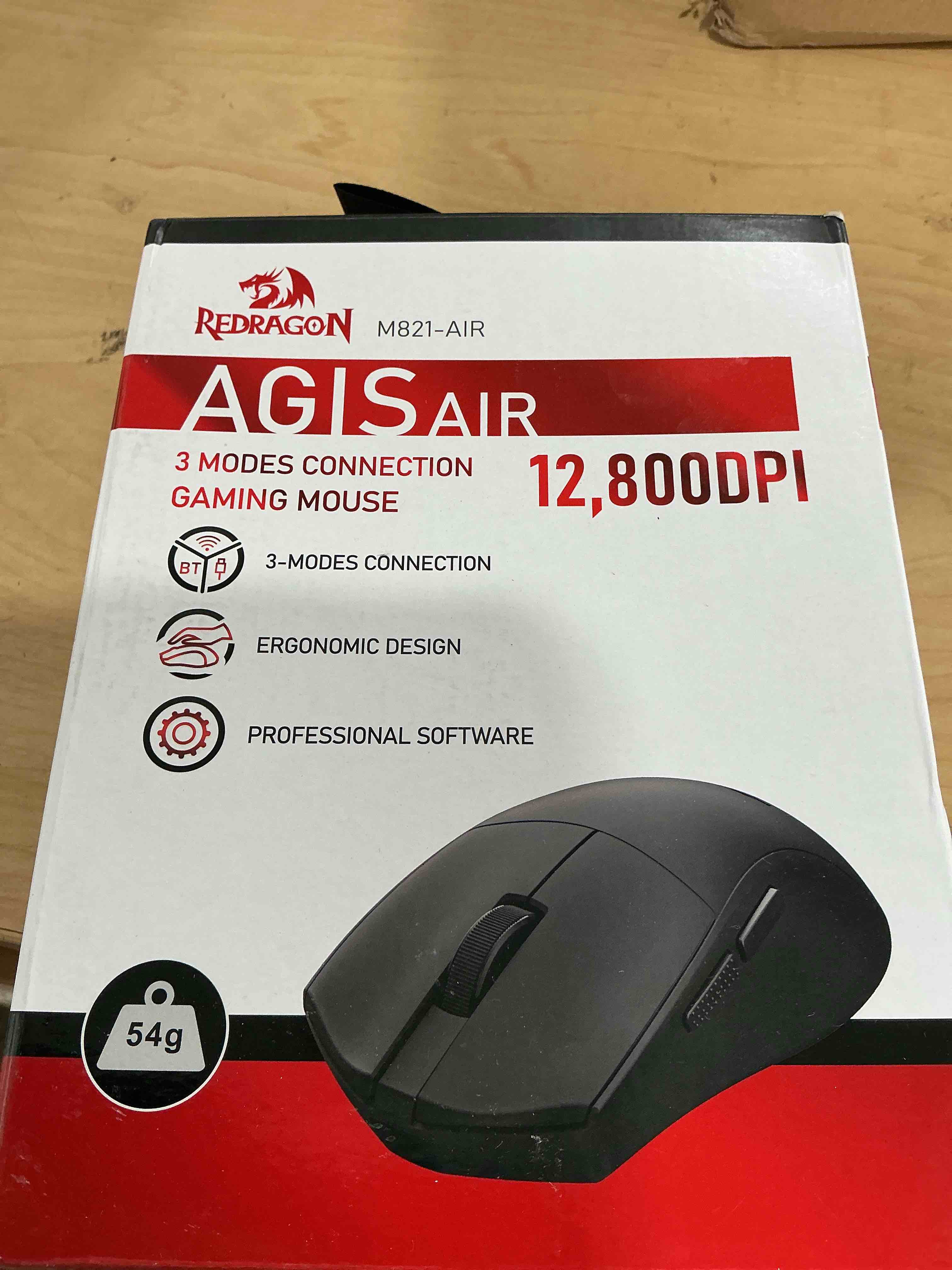 Condition photo showing New/Like New for redragon wireless gaming mouse, 54g lightweight, tri-mode 2.4g/usb c wired/bluetooth, black pc gaming mice for computer laptop mac windows, max 128000 dpi, 1k polling, 6 programmable buttons, m821