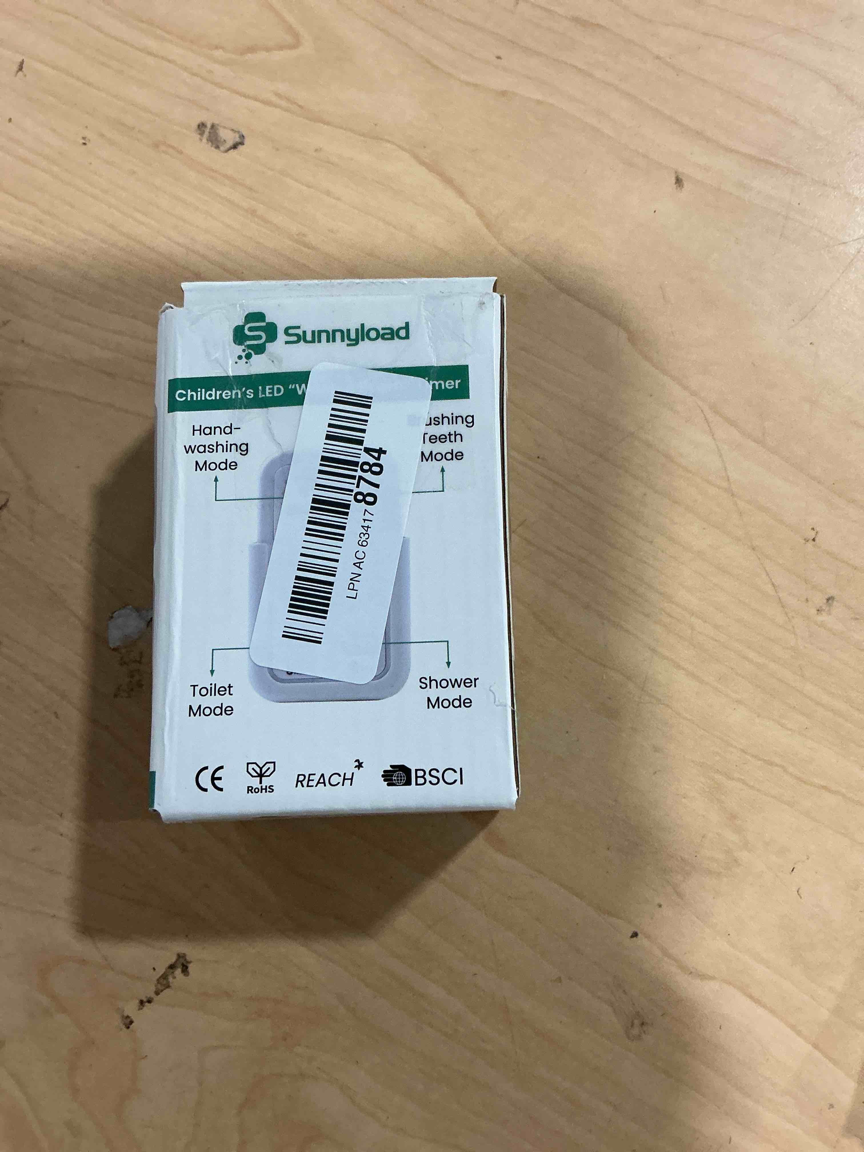 Condition photo showing New/Like New for timer for kids brushing: 2 minutes teeth brush 20 seconds hand washing 5 min toilet 15 min shower, time management tool for children - white gifts for kids 1white