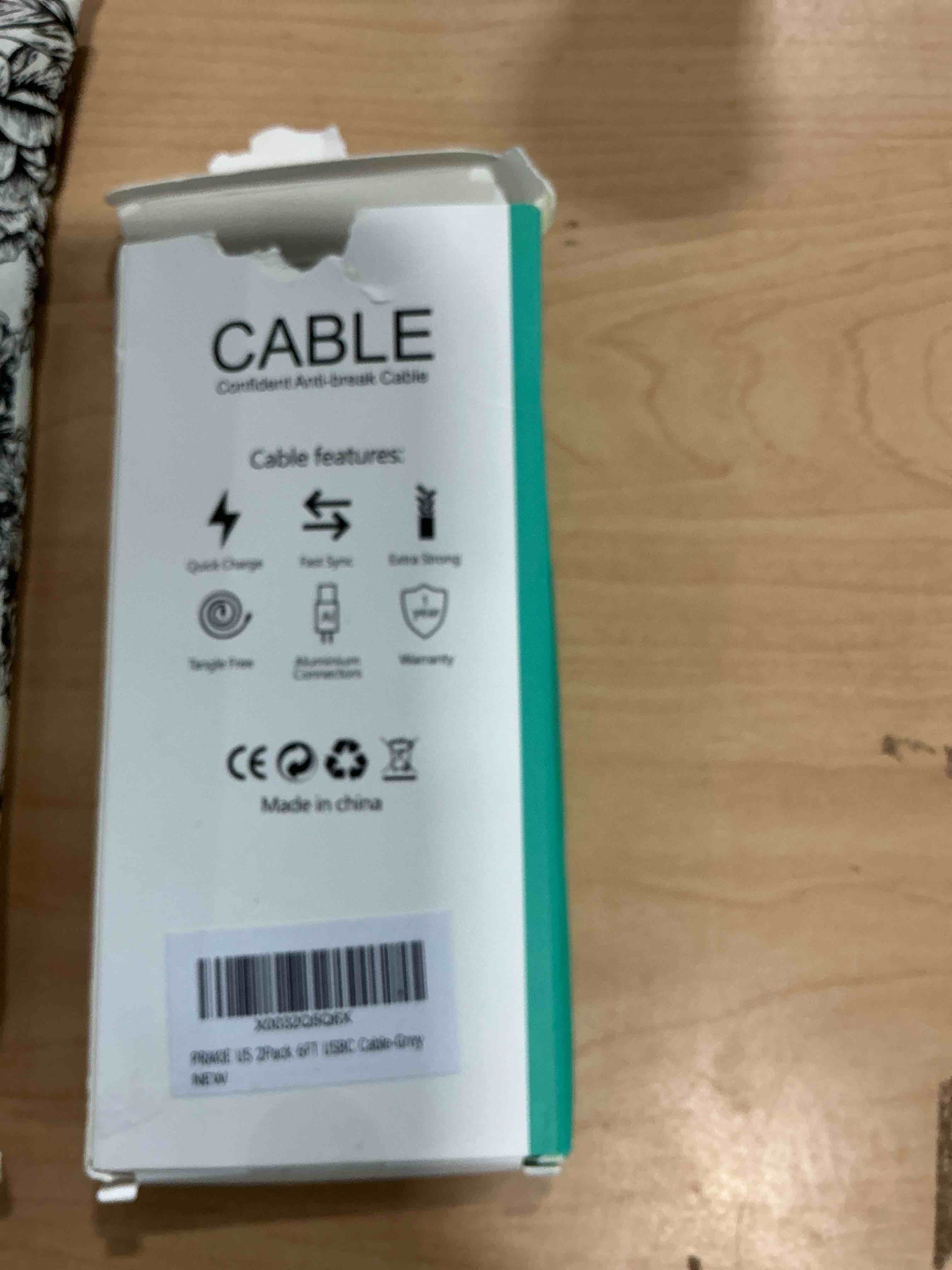 Condition photo showing New/Like New for usb c to lightning cable 6ft 2pack, iphone charger fast charging, usbc iphone charger, type c iphone charging cord [apple mfi certified] for iphone 14 13 12 11 pro max xs 8 plus and more 6ft usb c to lightning grey