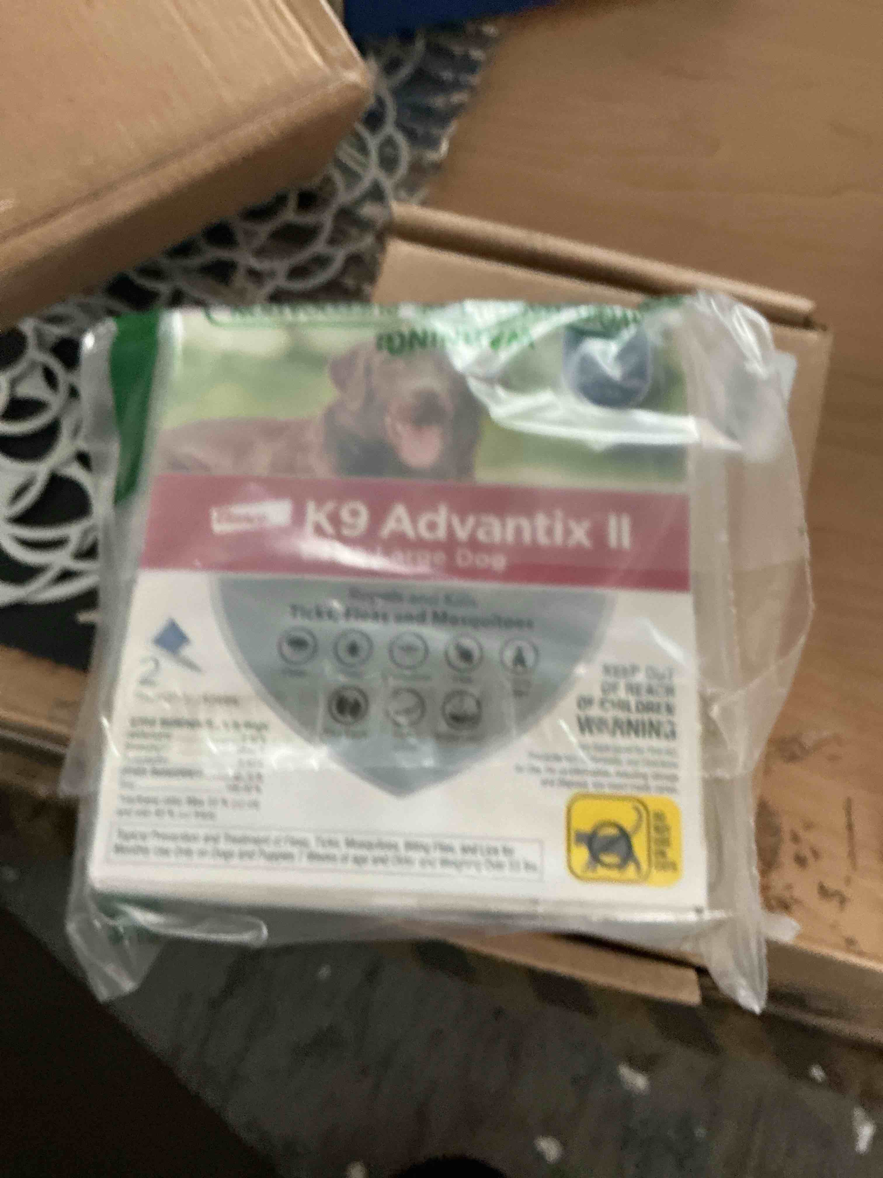 Condition photo showing New/Like New for k9 advantix ii xl dog vet-recommended flea, tick & mosquito treatment & prevention | dogs over 55 lbs. | 2-mo supply 2 pack