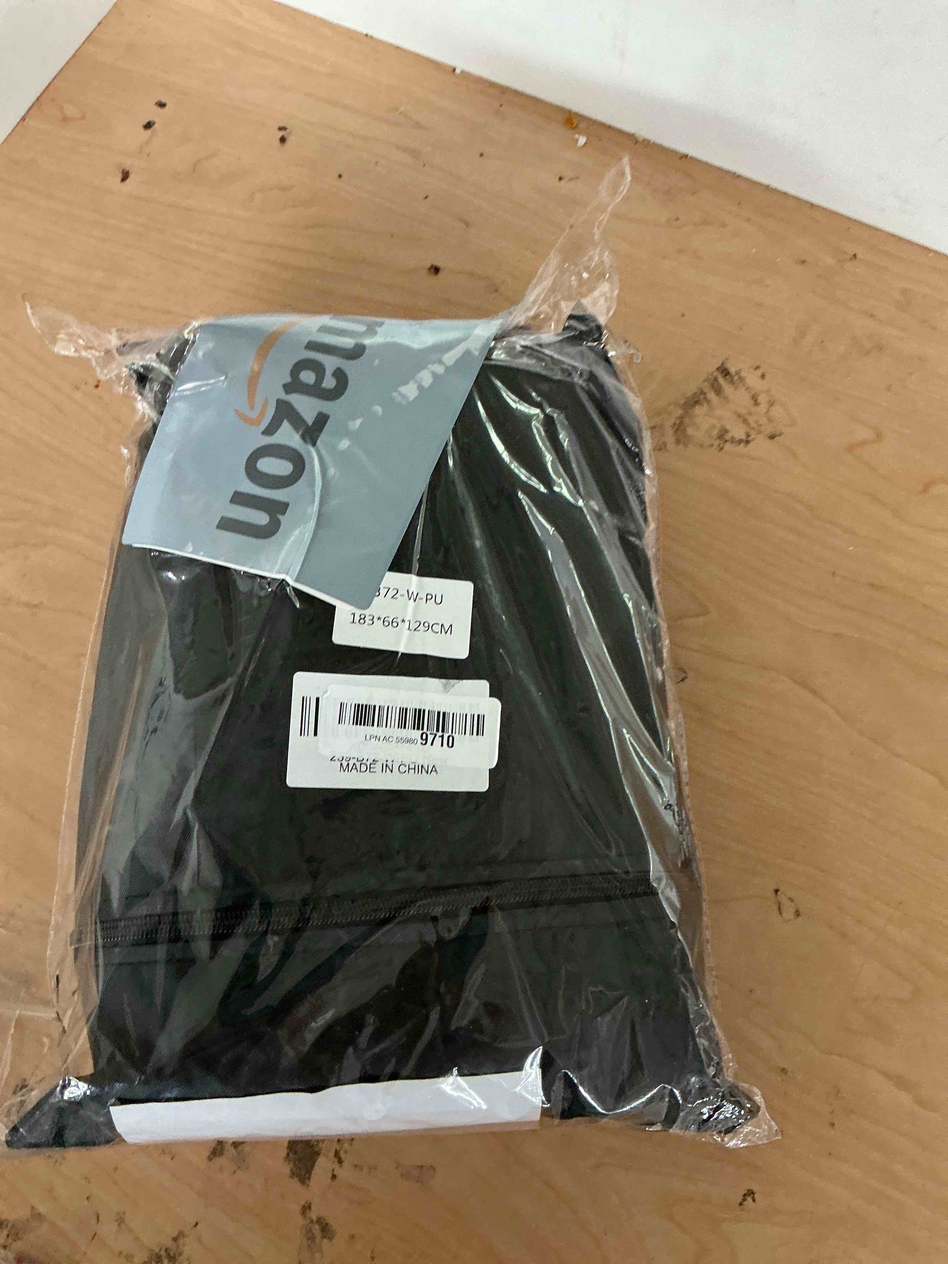 Condition photo showing New/Like New for 72 inch bbq grill cover, waterproof, weather resistant, rip-proof, anti-uv, anti-fade, with hook-and-loop straps, gas grill cover for most grills (black) 72 inch black