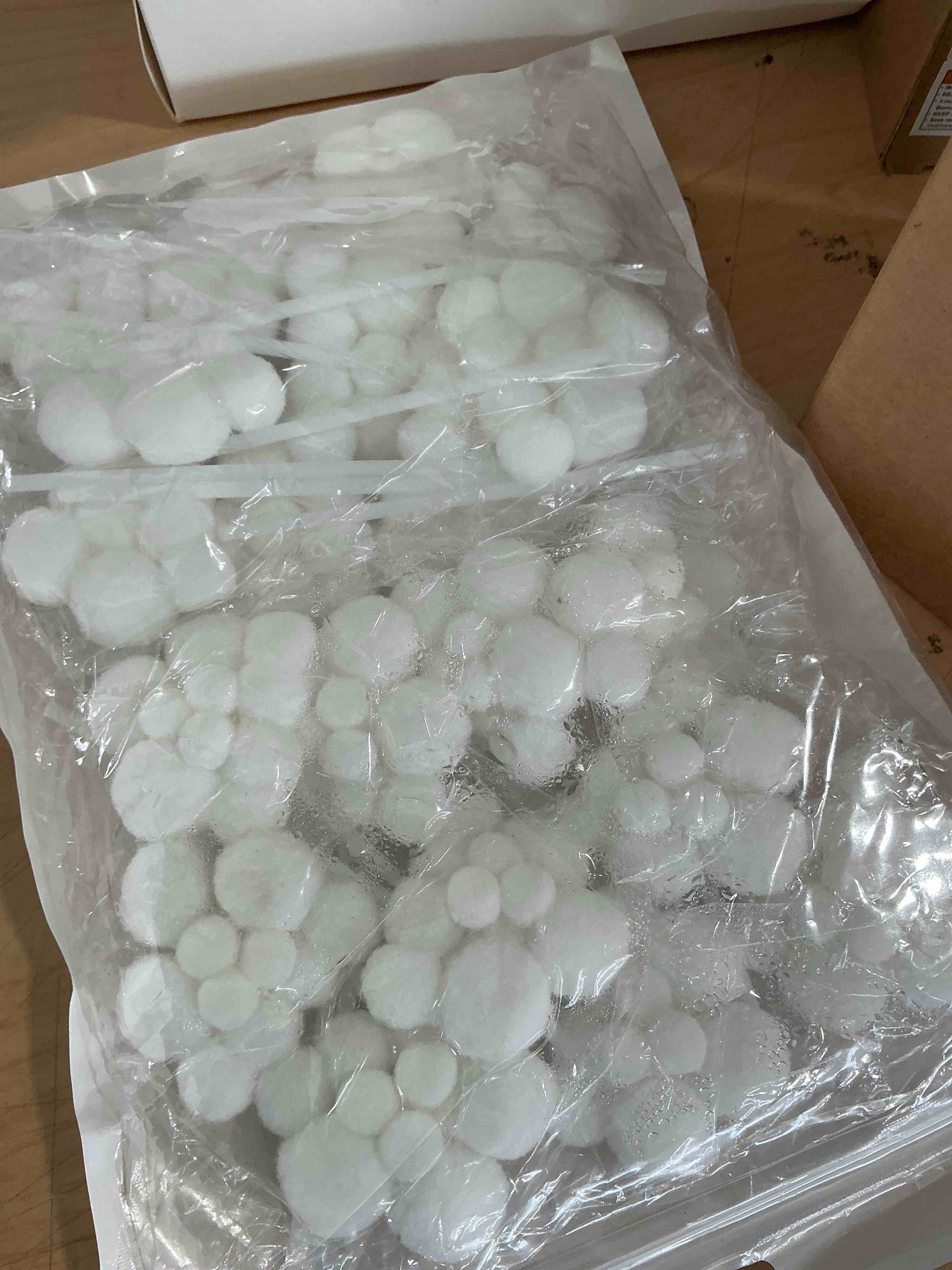 Condition photo showing New/Like New for 20pcs cloud cake topper, plush cloud cupcake toppers | yarn ball dessert picks, white cake picks decor for wedding birthday party supplies