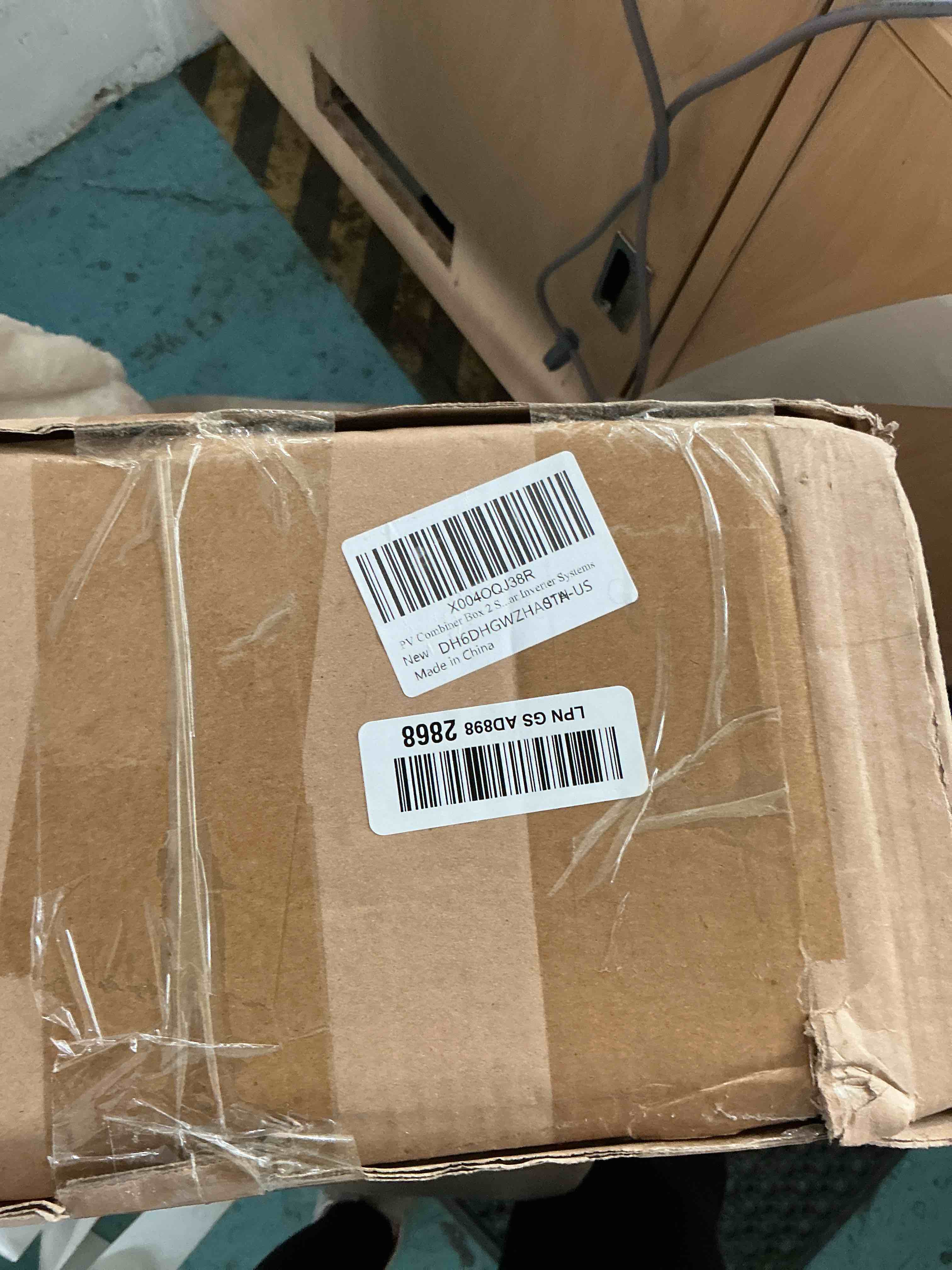 Condition photo showing New/Like New for pv combiner box 2 string solar distribution box with 25a, 250a dc circuit breakers, 63a,125a ac circuit breakers, and surge protection. solar pv breaker box perfect for 8k-10kw solar inverter systems