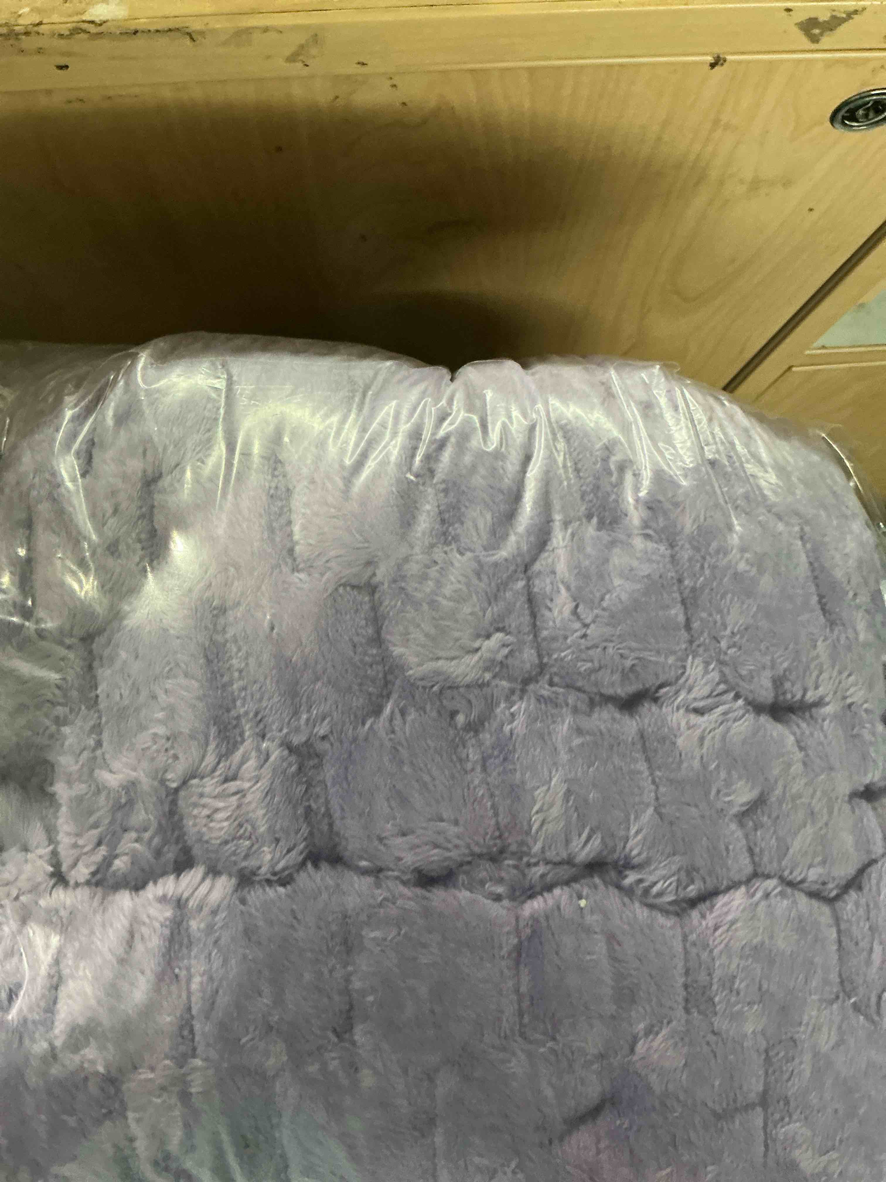Condition photo showing New/Like New for newcosplay super soft throw blanket lavender premium silky flannel fleece 3d clouds stylish jacquard lightweight bed blanket all season use 350gsm (lavender, throw(50"x60"))