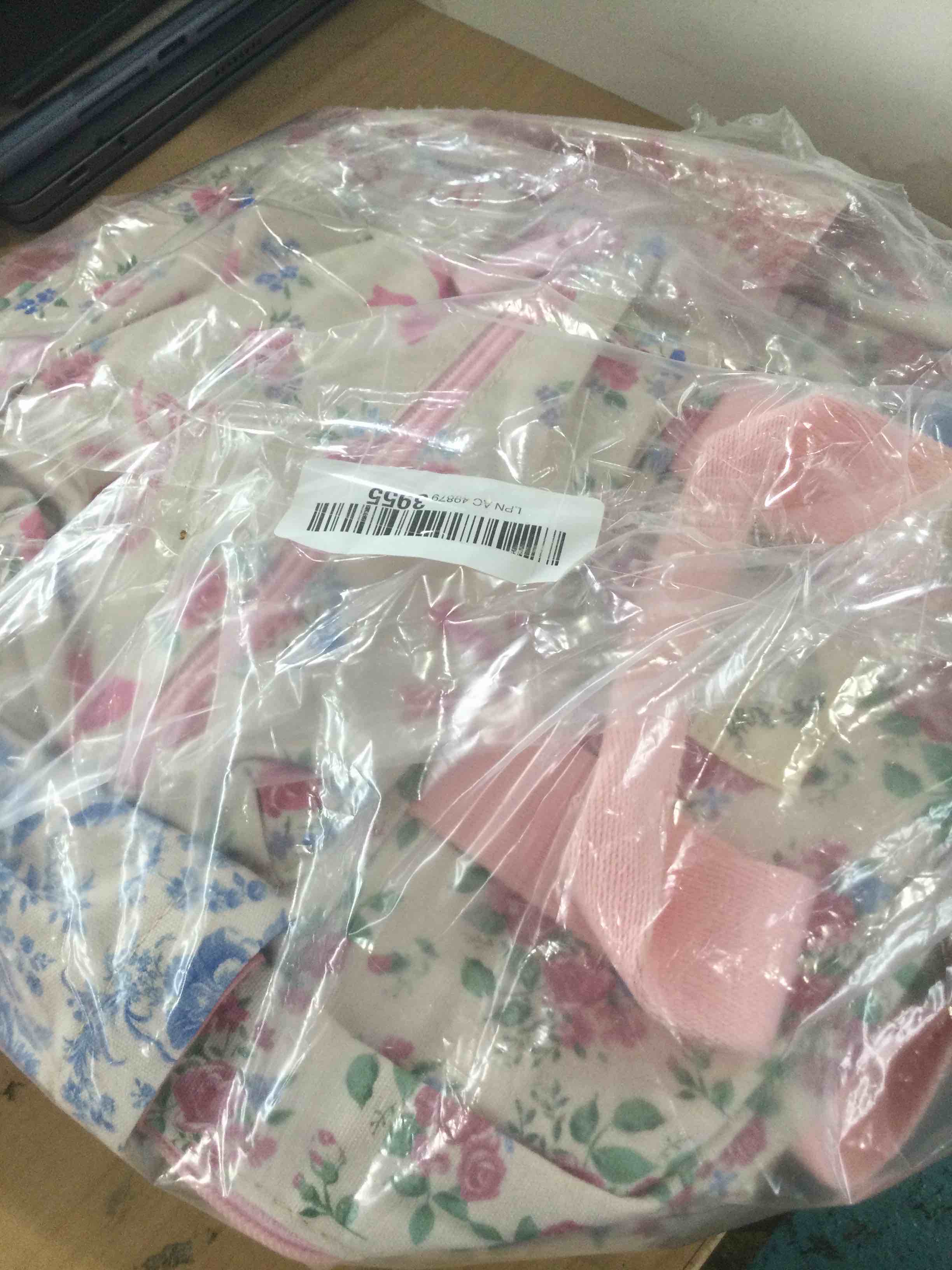 Condition photo showing New/Like New for itzy ritzy toddler backpack, baby daycare bag w/spacious interior, ribbons | adjustable straps, wipeable lining, 2 side pockets, front zipper, & name label - keeps essentials organized for daily travel