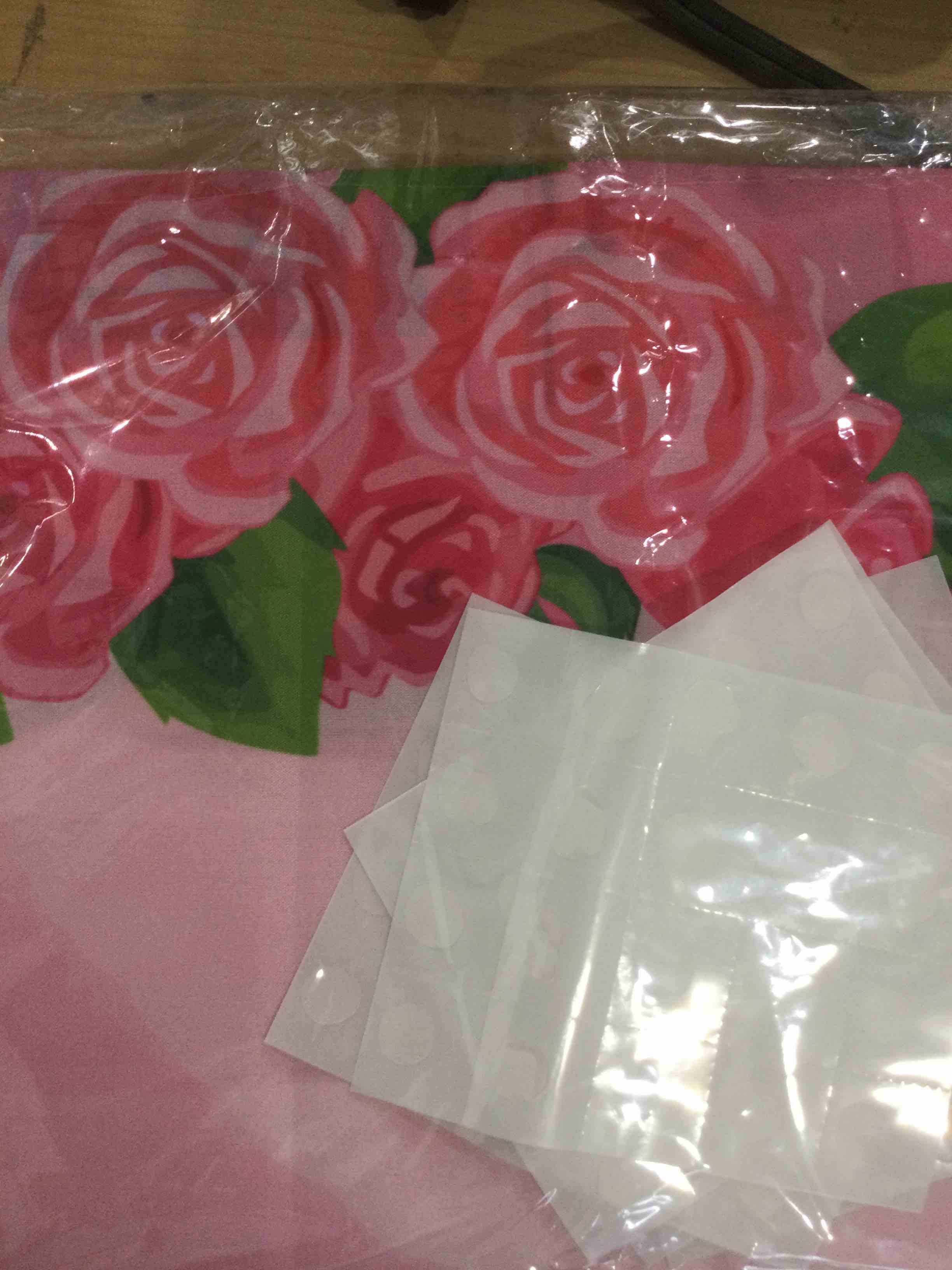 Condition photo showing New/Like New for princess birthday party decorations - pink castle door banner backdrop with foil fringe curtains, girls princess theme party entrance decor photo booth supplies | backdrop with foil fringe curtains, girls princess theme party entrance decor photo booth supplies