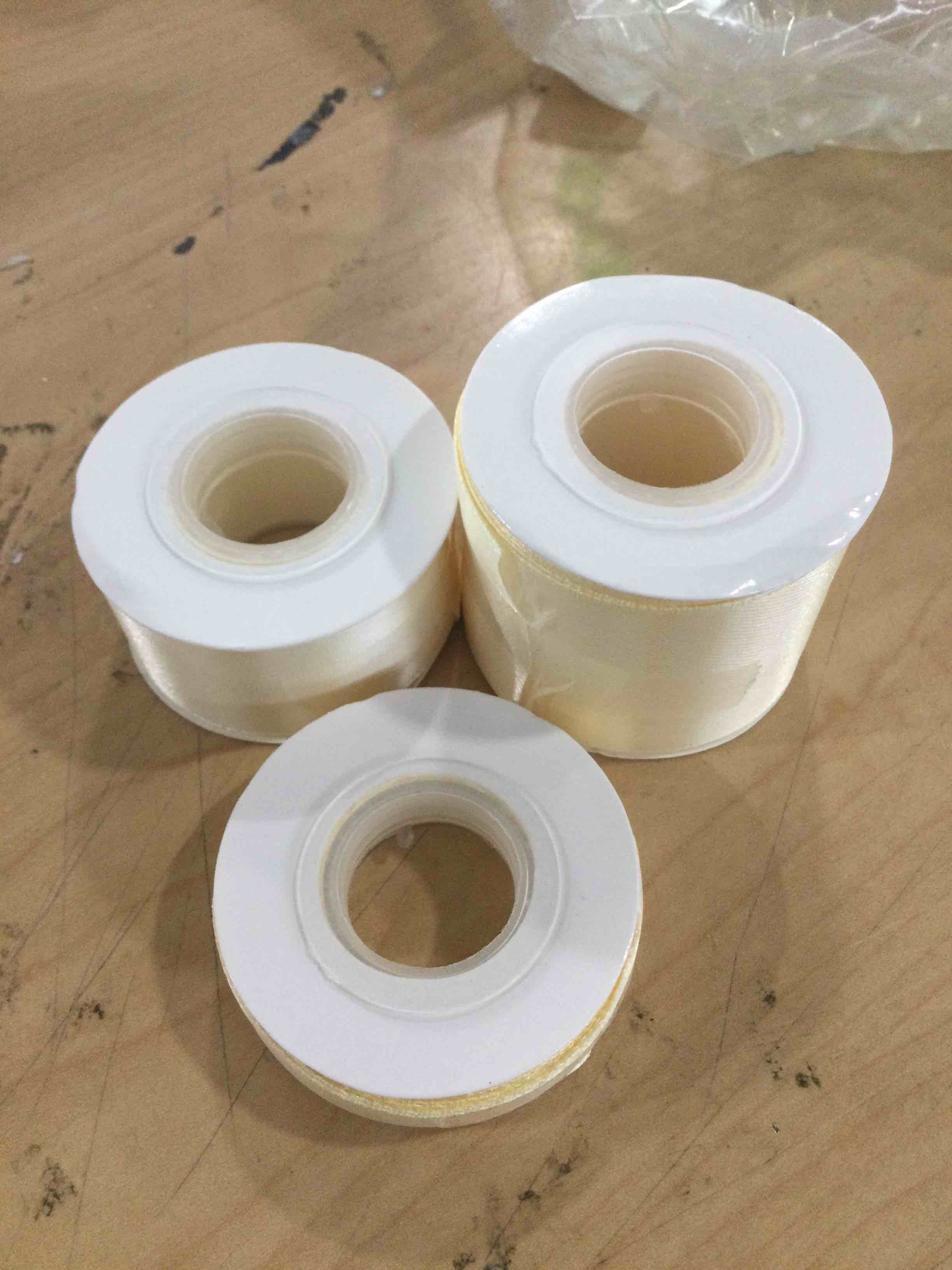 Condition photo showing New/Like New for ivory ribbon 3 inch wide 25 yards satin cream thick ribbon for valentine gift wrapping wedding decor large bows making wedding chair sash flower bouquets diy crafts