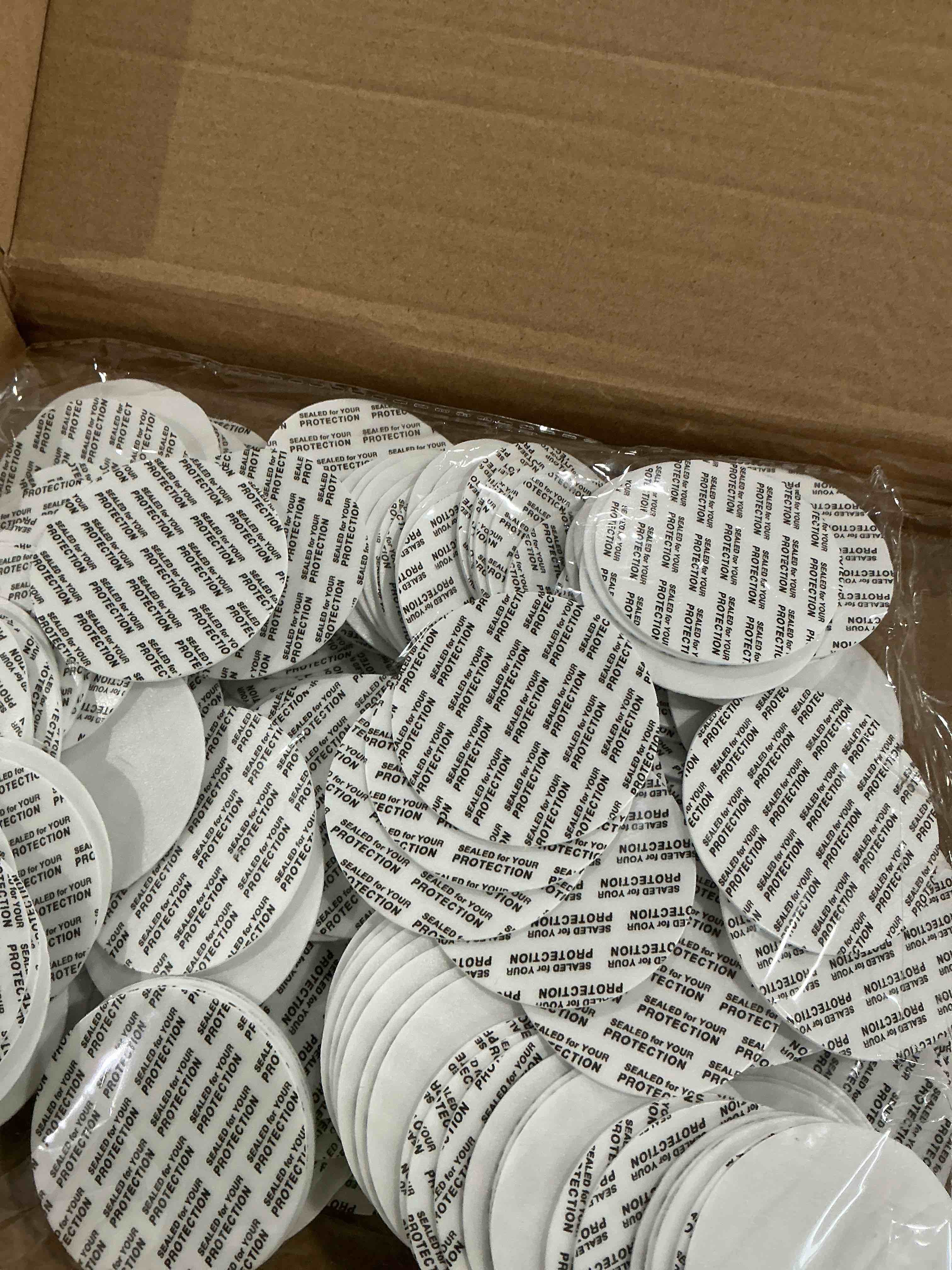 Condition photo showing New/Like New for 51mm/2.01" foam lid liner, 100 pack pressure seal cap liners round jar seals - resistant tamper sensitive for bottle cap liners sealer, white