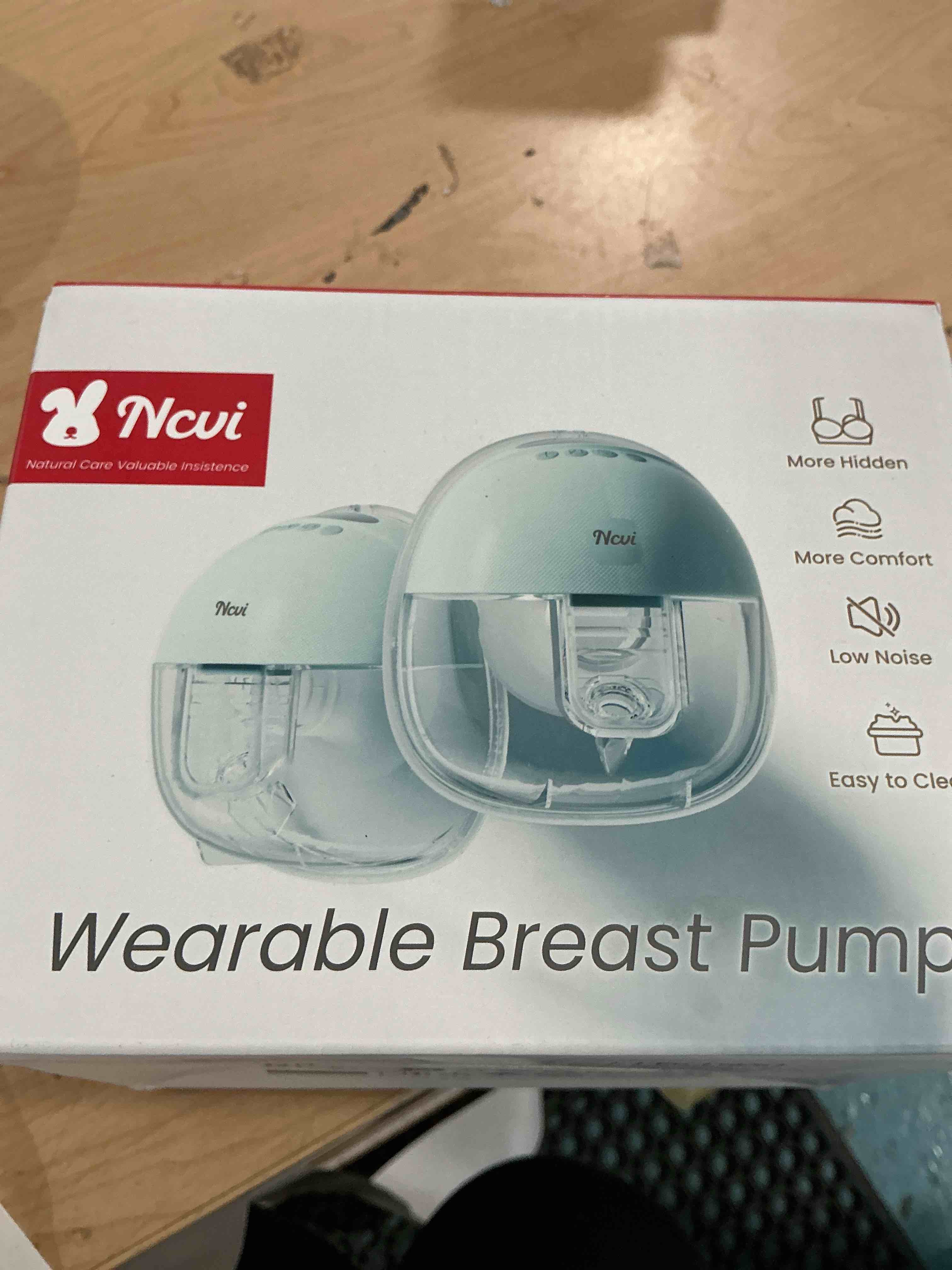 Condition photo showing New/Like New for ncvi wearable breast pump, discreet & wireless for mom working or outsides | -300mmhg suction,180min battery life with 4 modes 9 levels, 19-24mm flange, anti-leakage ,portable & quiet pump for low milk