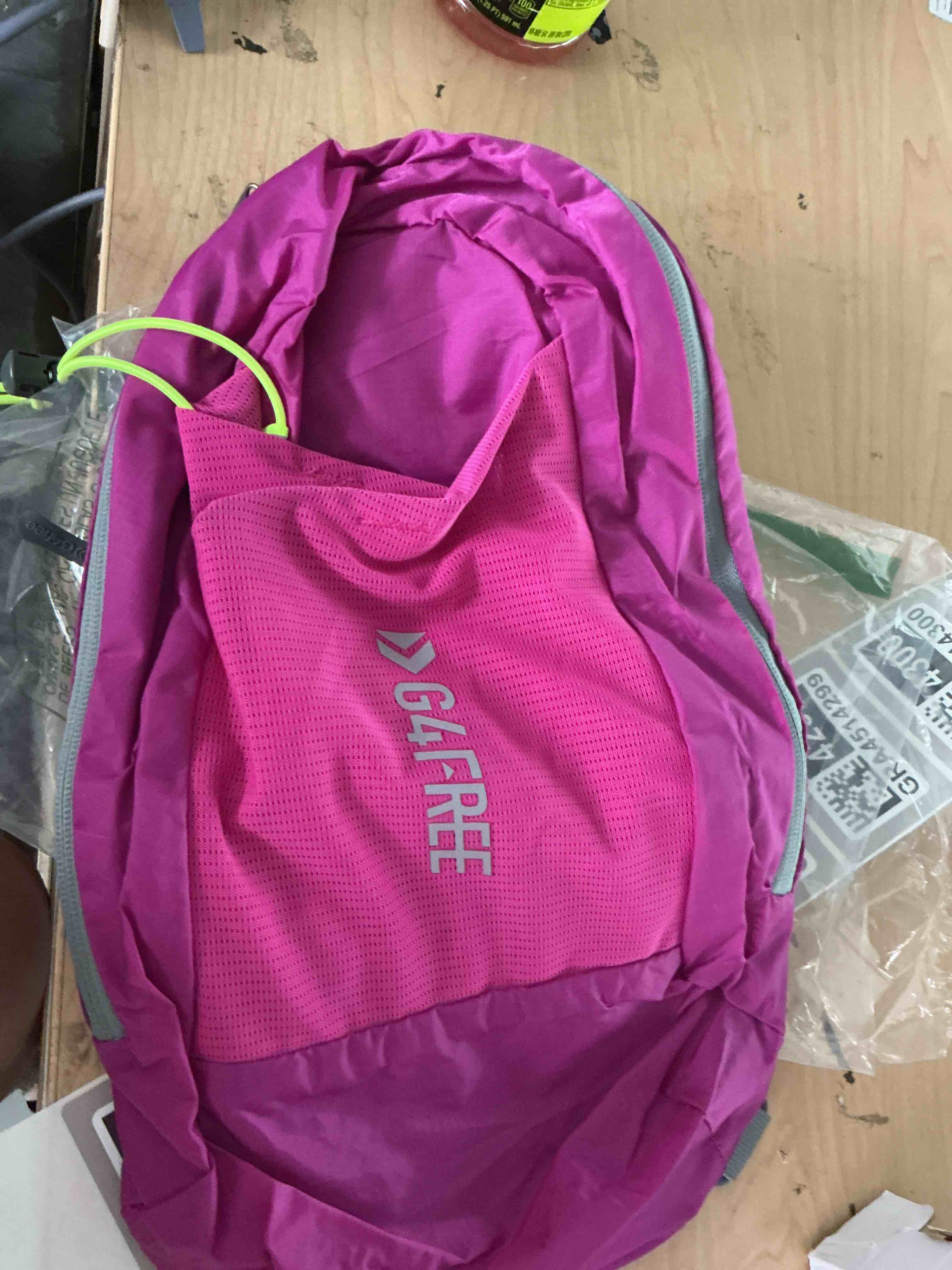Condition photo showing Brand New for g4free sling bag rfid blocking lightweight crossbody backpack chest shoulder bag for travel sports running | durable polyester fabric, sports, running, daily, stay organized, adjustable shoulder straps, lightweight shoulder bag(pink)