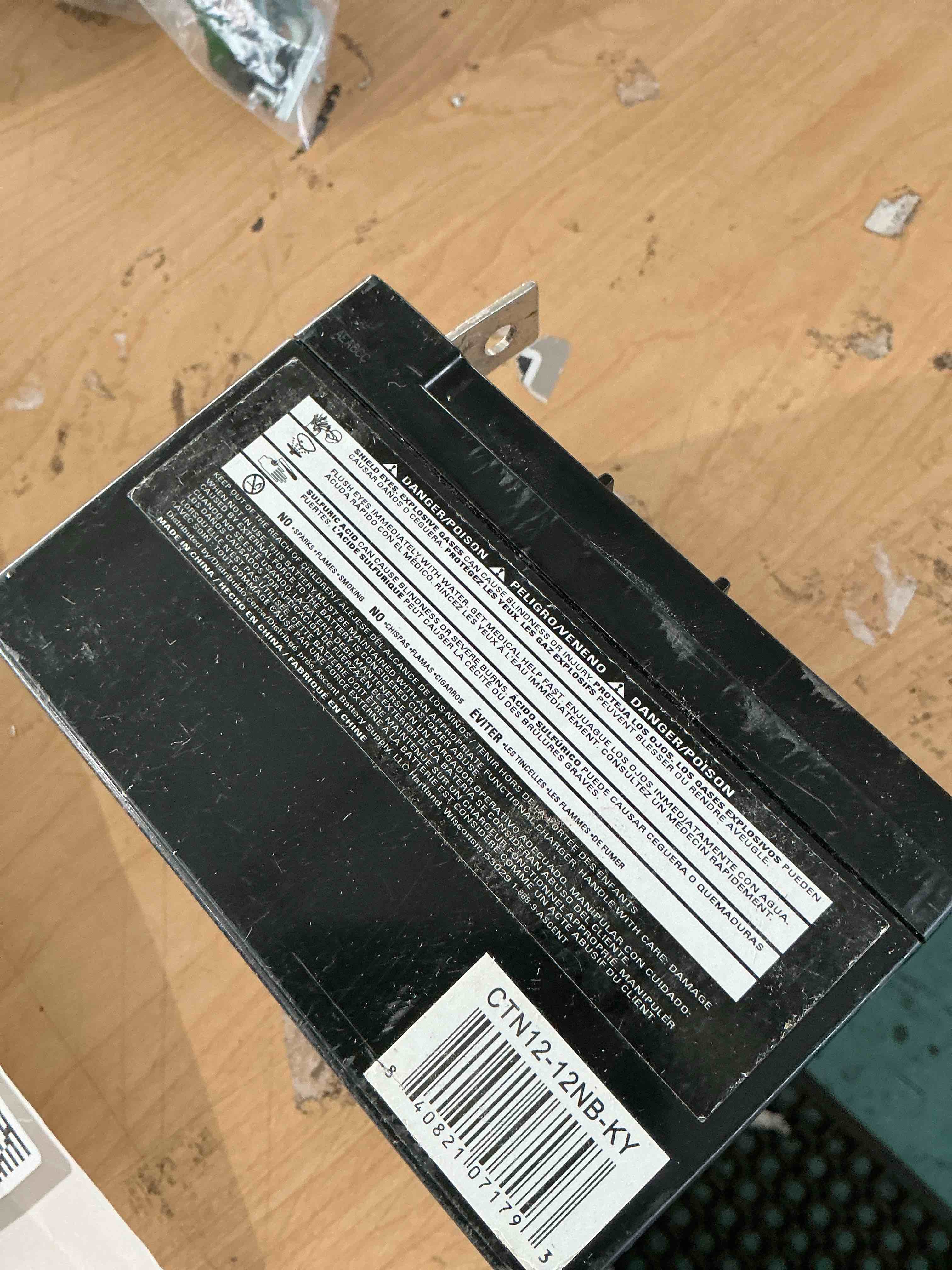 Condition photo showing Good Condition for ariens 04738800 gravely 12v 12a 190cca battery oem apex ikon zoom pro-turn edge snow