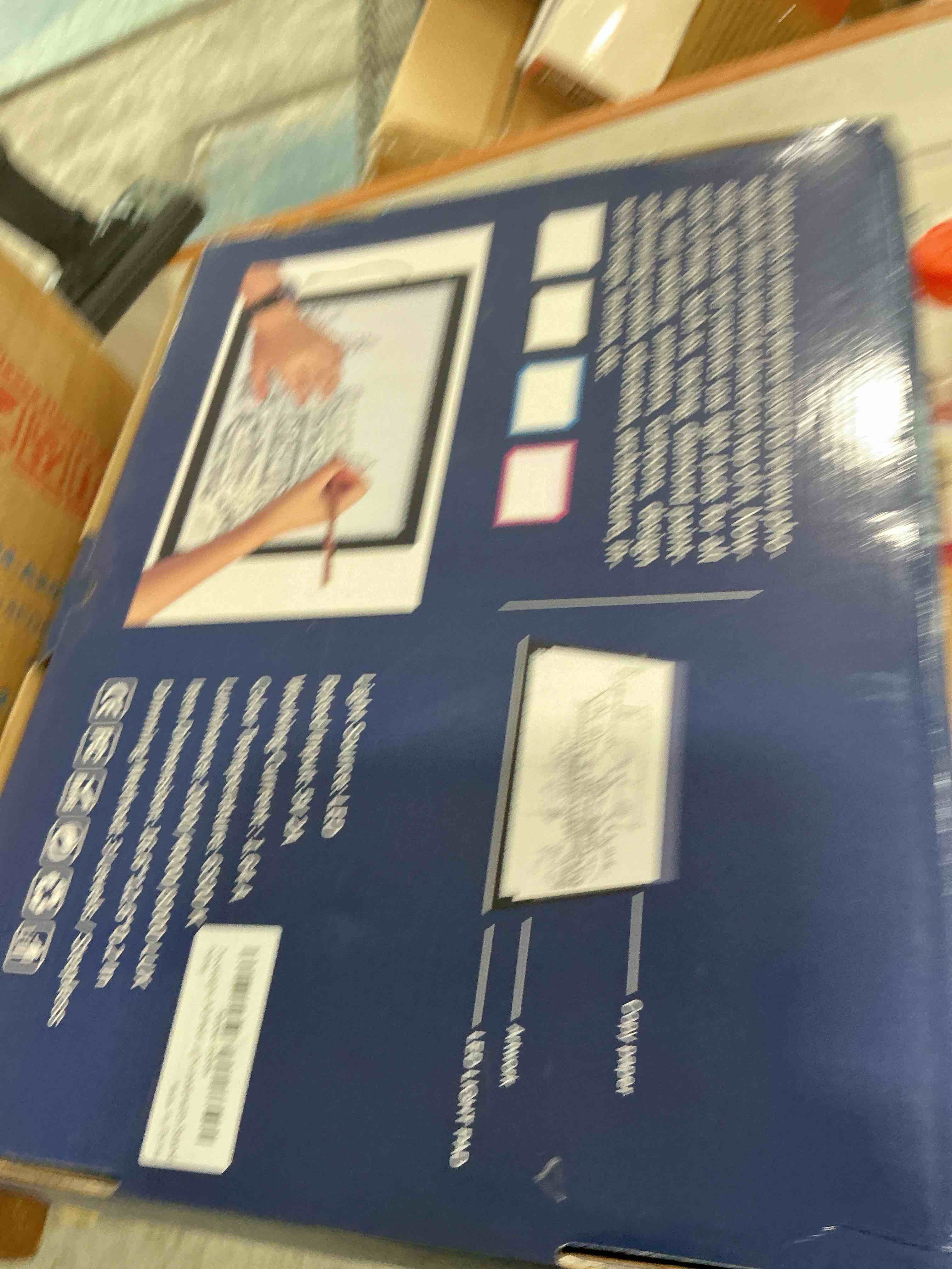 Condition photo showing New/Like New for zocelight a3 light pad for diamond painting kit,4800lux super bright 5mm ultra thin diamond art light board with stand and clip,3 levels dimming light box for artists,drawing,sketching,animation a3 with stand (black)