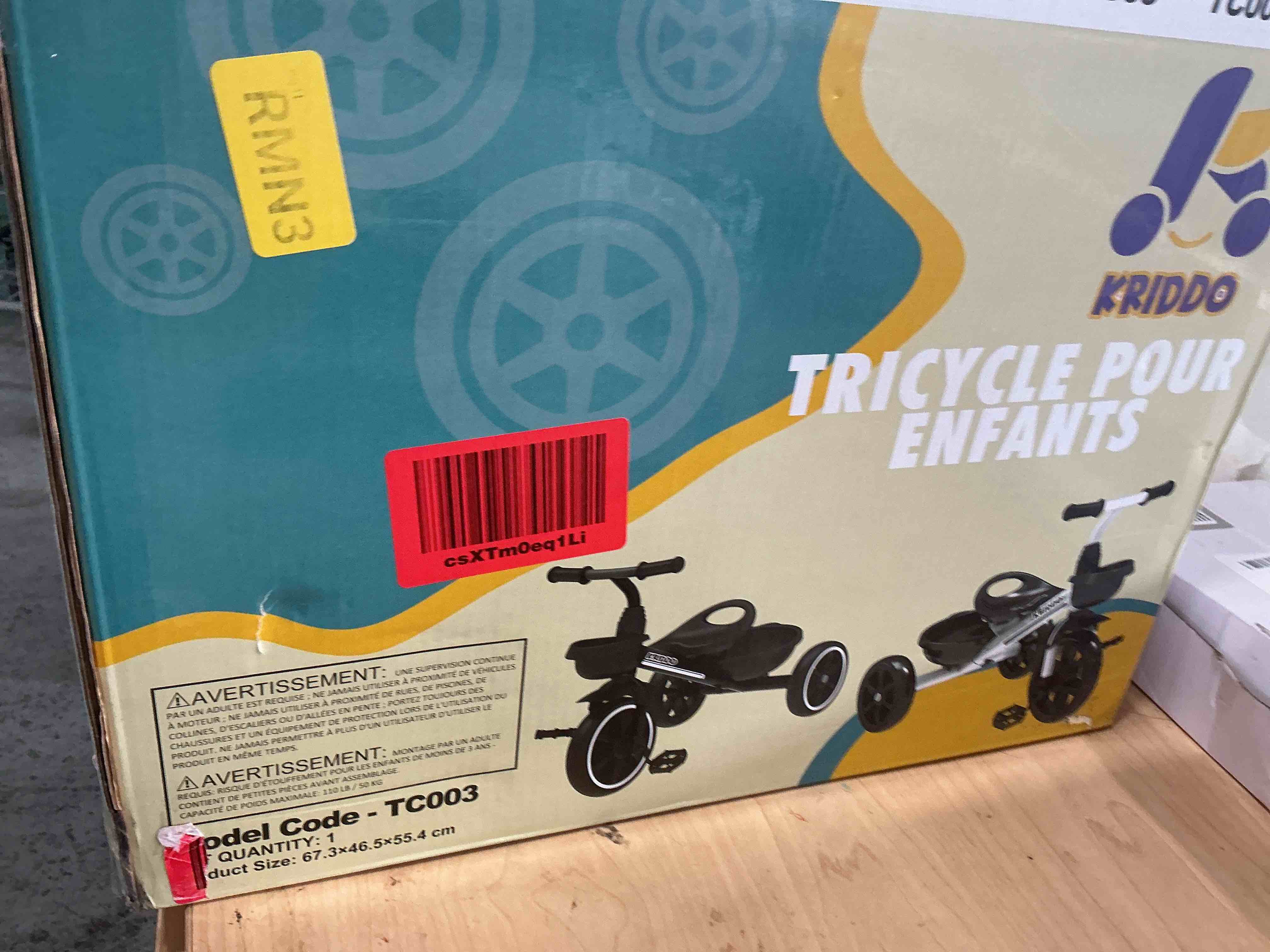 Condition photo showing New/Like New for kriddo tricycles age 24 month to 4 years, toddler kids trike for 2.5 to 5 year old, gift for 2-4 year olds , green
