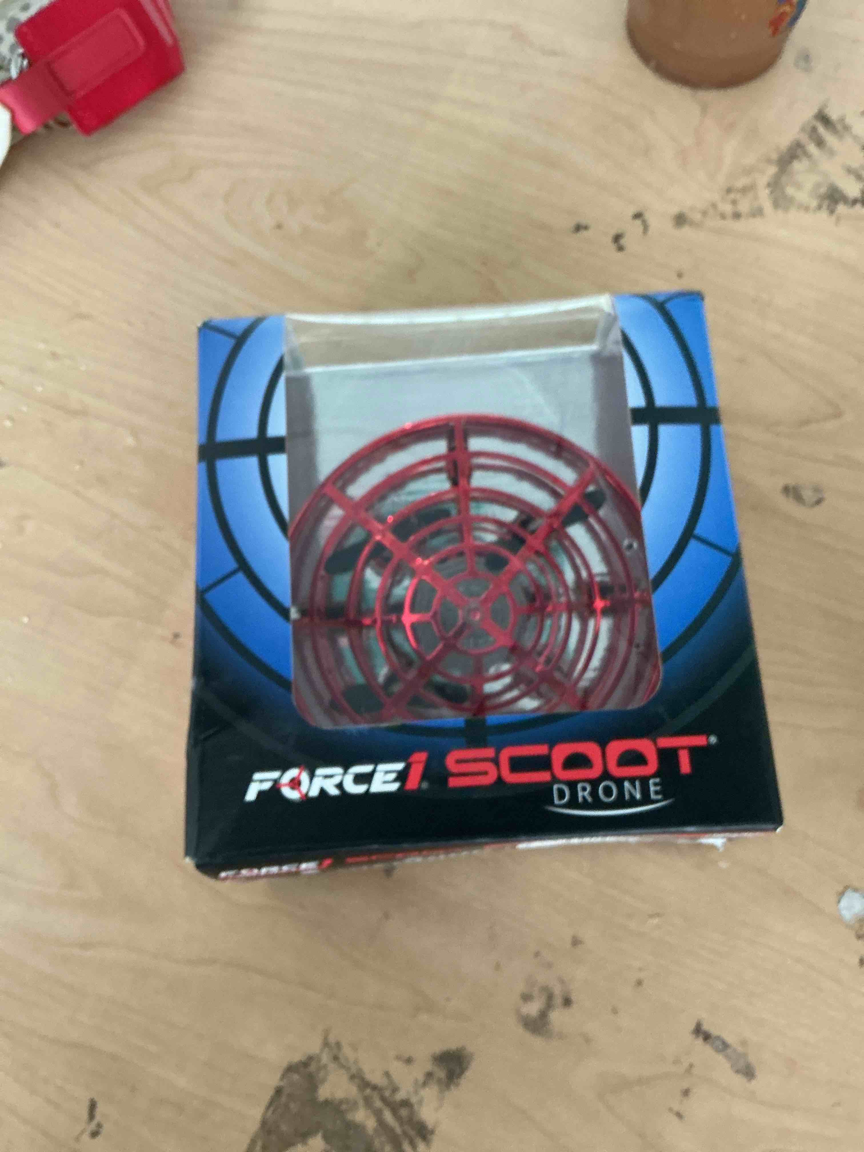 Condition photo showing New/Like New for force1 scoot hand operated drone for kids or adults - red - red