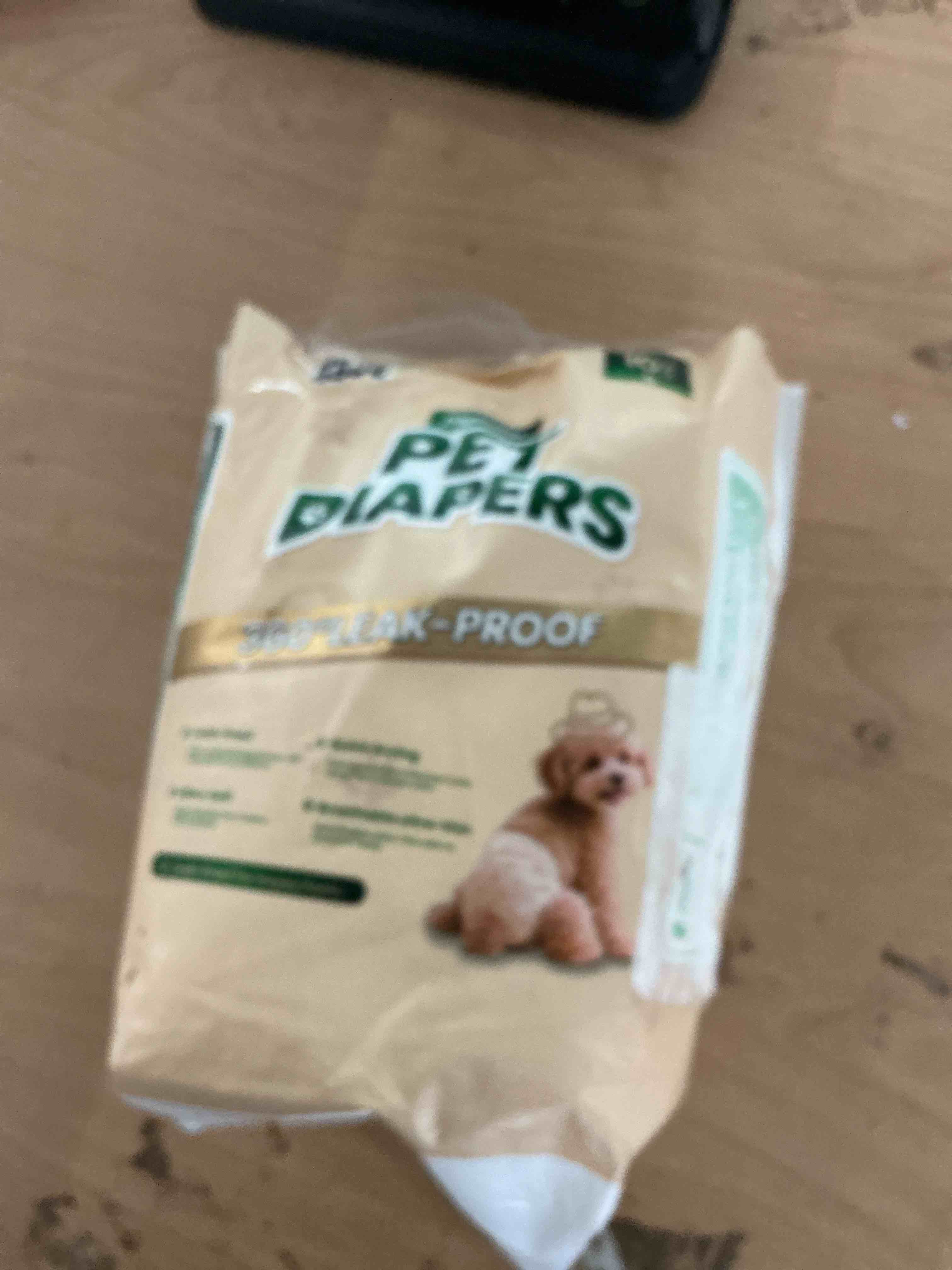 Condition photo showing New/Like New for disposable dog diapers female, s, 10pcs | 360° leak-proof full wrap, stretchy waist, highly absorbent, for dogs in heat