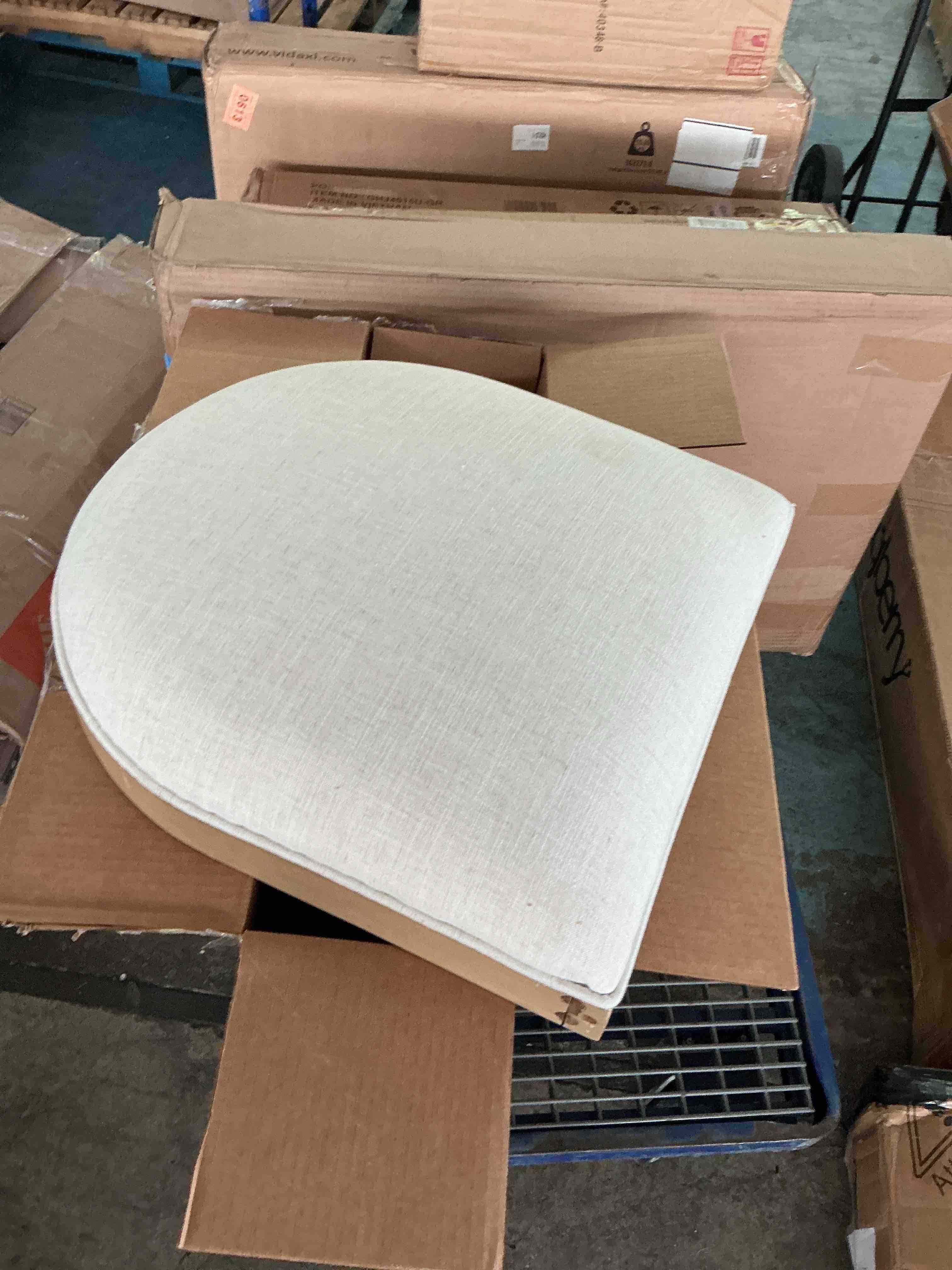 Condition photo showing As Is for chair cushion and frame 