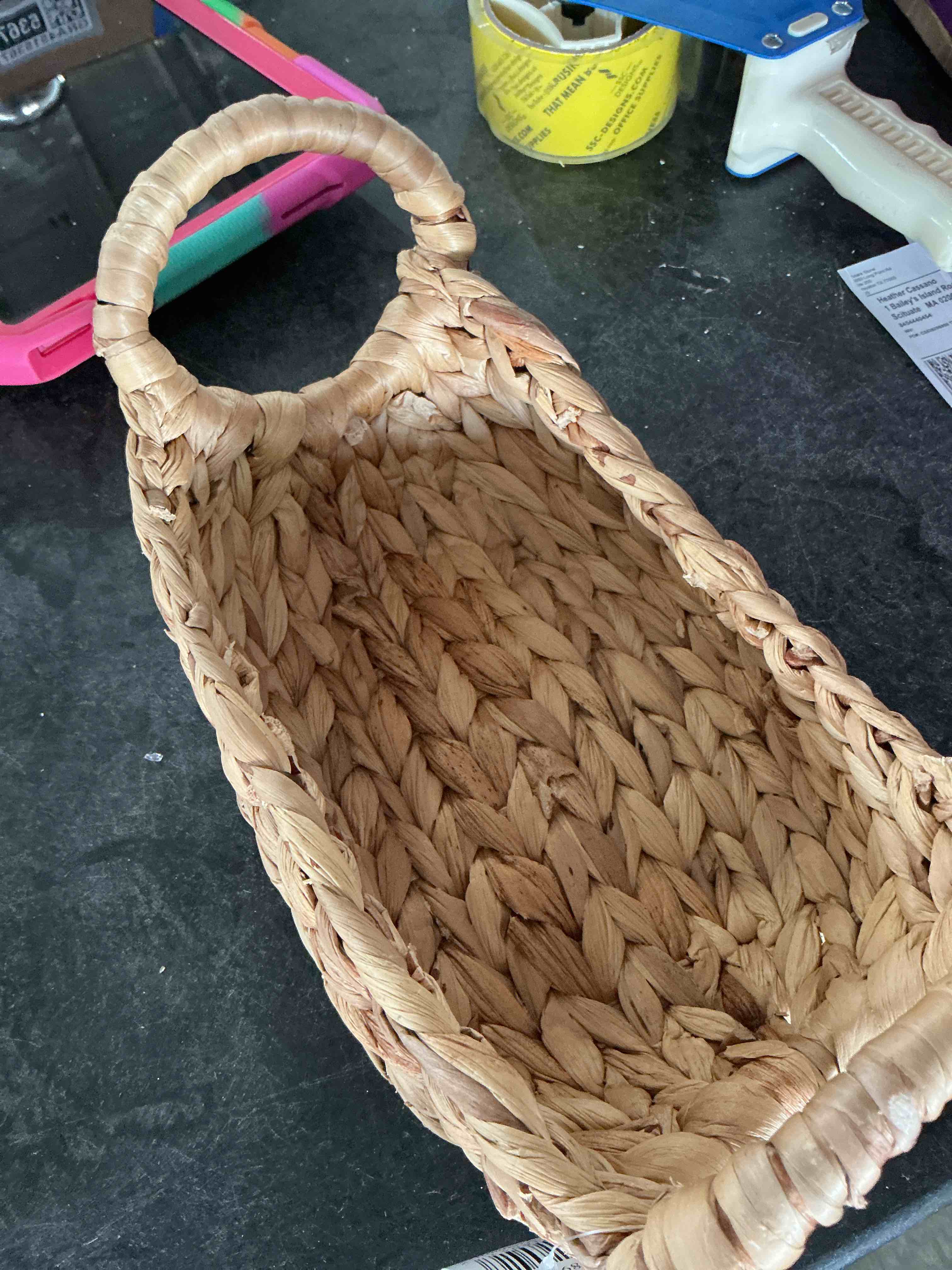 Condition photo showing New/Like New for ukcoco1 mini woven basket with handles small handheld flower basket for wedding favors rustic table decor candy and mini flowe