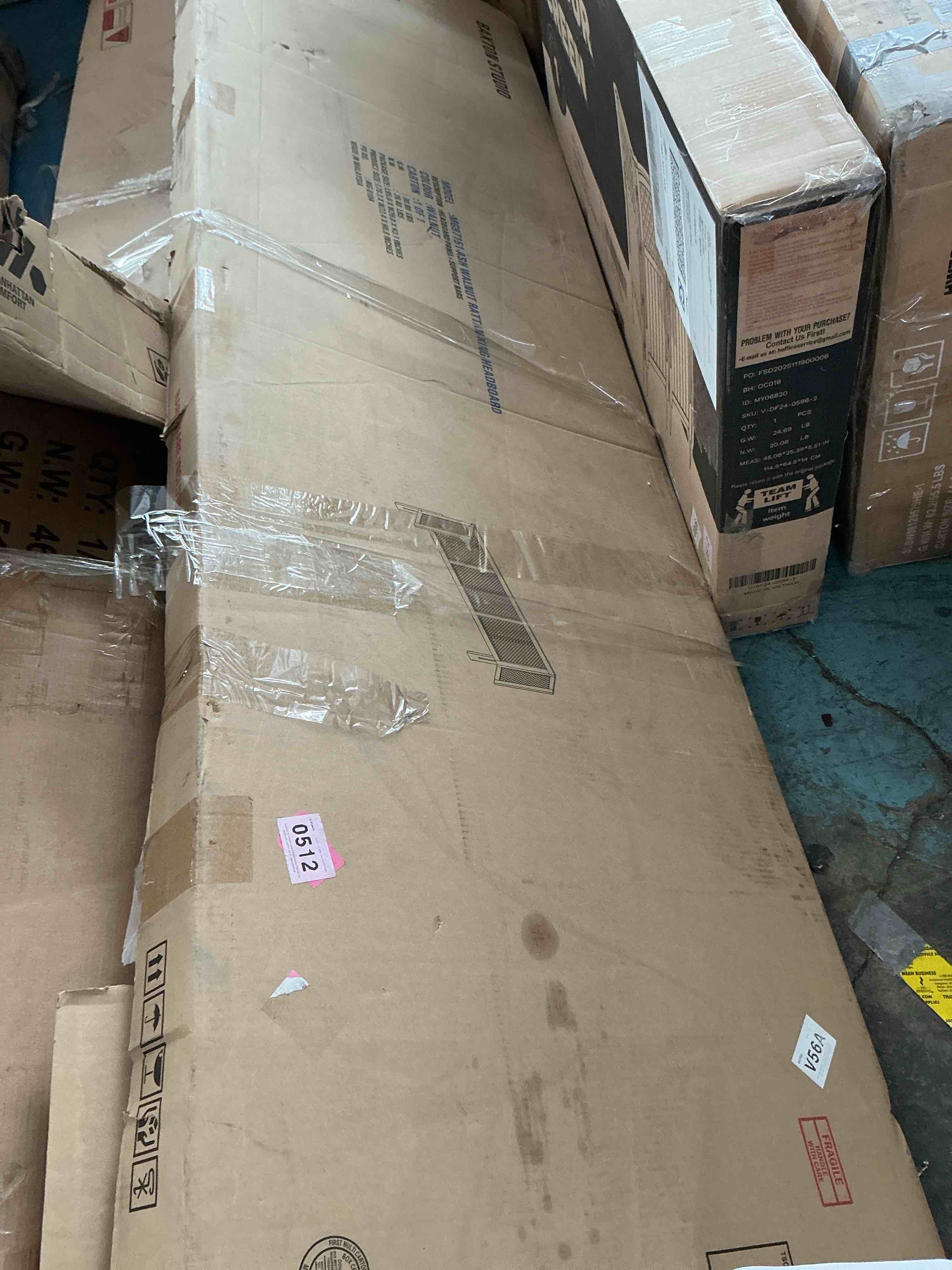 Condition photo showing New/Like New for baxton studio rina mid-century modern headboard