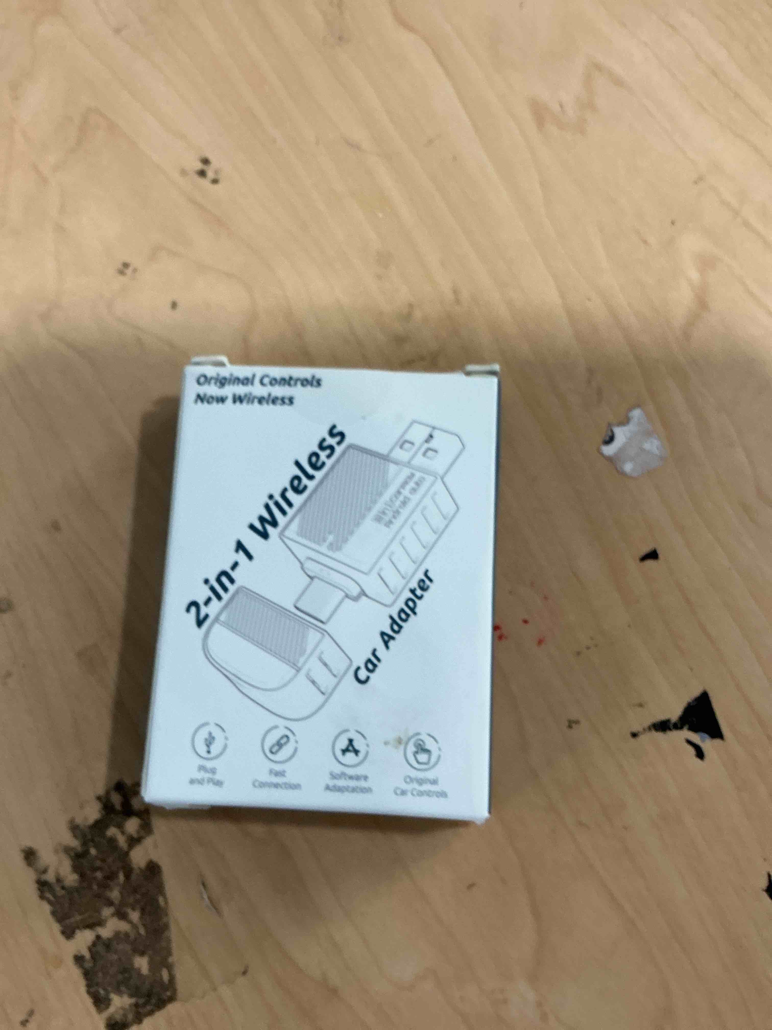 Condition photo showing New/Like New for bytewave wireless android auto & carplay adapter 2-in-1 converts wired to wireless 2025 upgraded, plug-and-play dongle with low latency, connect for ios10+/android 11+ cars