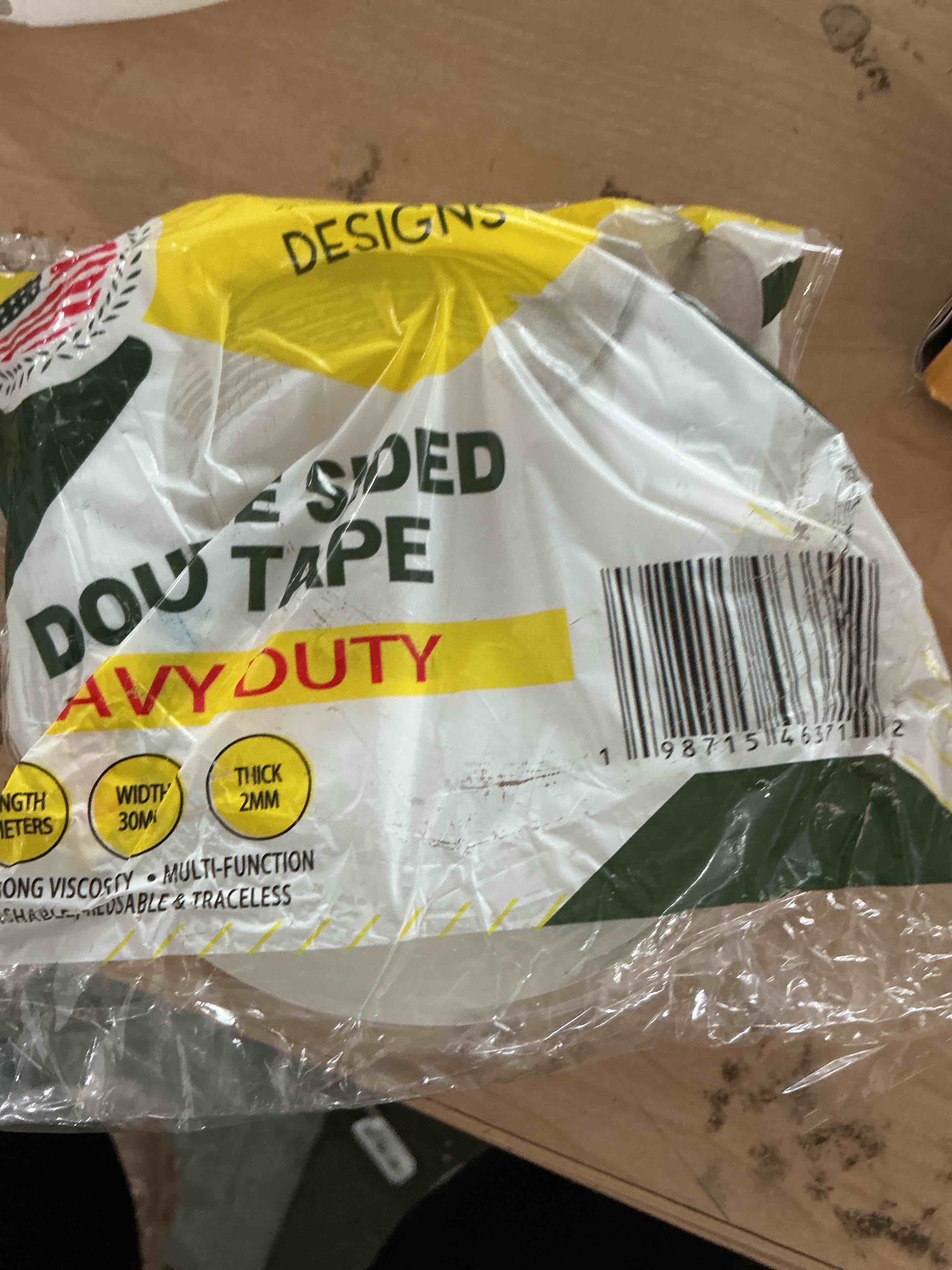 Condition photo showing New/Like New for double sided tape, clear mounting tape, heavy duty nano picture hanging strips, multipurpose removable mounting adhesive, sticky strong wall strips - 10ft