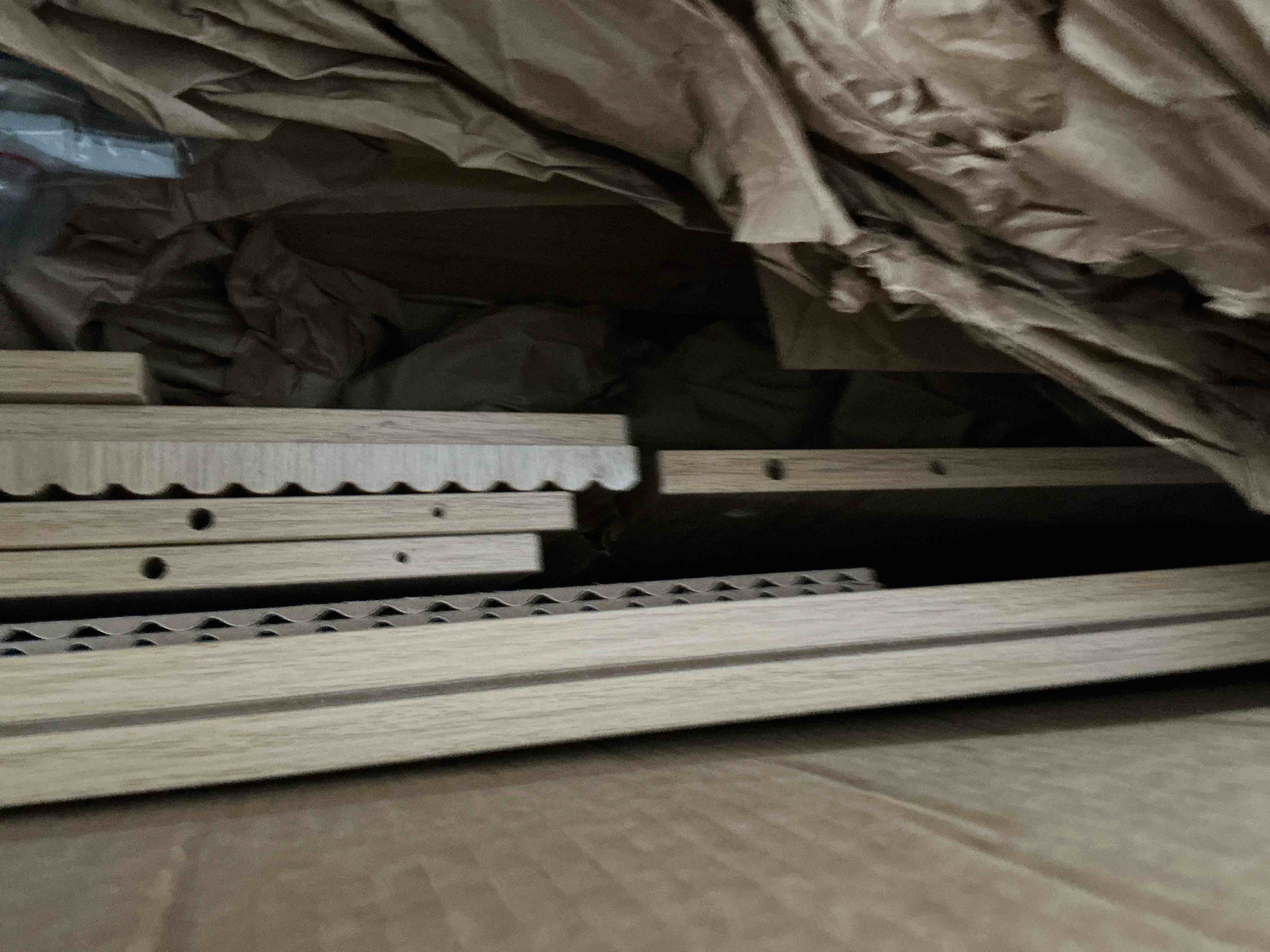 Condition photo showing New/Like New for onbrill 70.8" tv stand with power outlet & storage for tvs up to 75” light brown