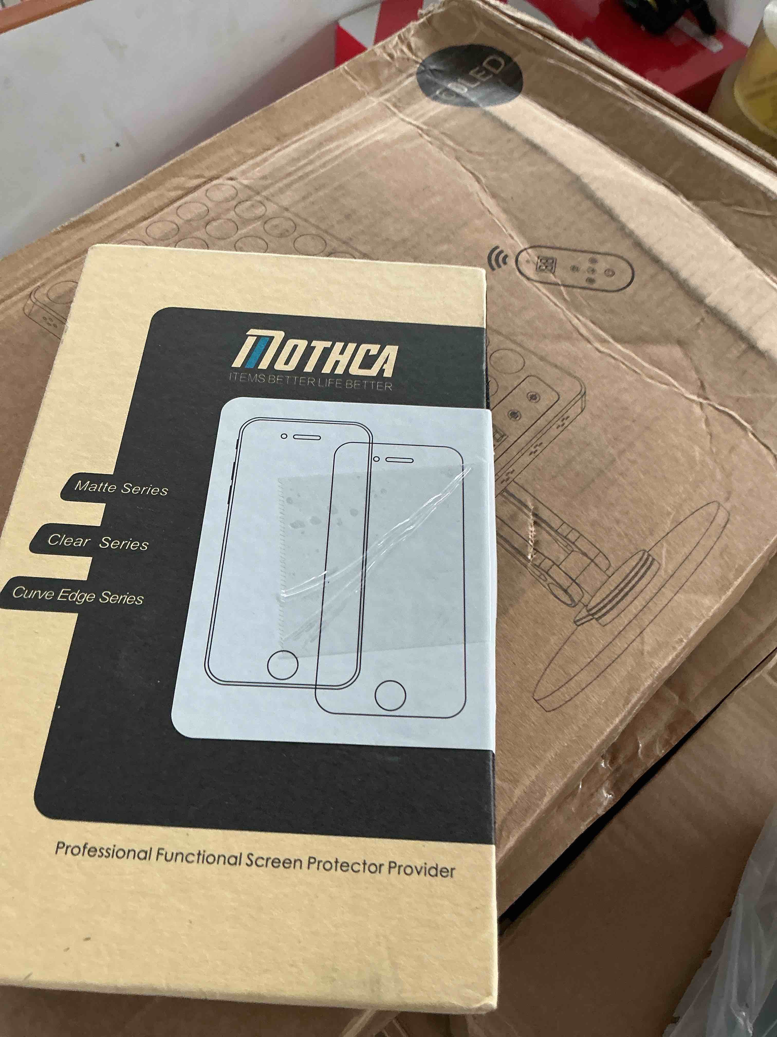 Condition photo showing Good Condition for mothca 2 pack matte glass screen protector for iphone 16 [6.1 inch] + 2 pack camera lens protector, anti-glare & anti-fingerprint case friendly tempered glass film, bubble free, smooth as silk iphone 16-6.1 inch